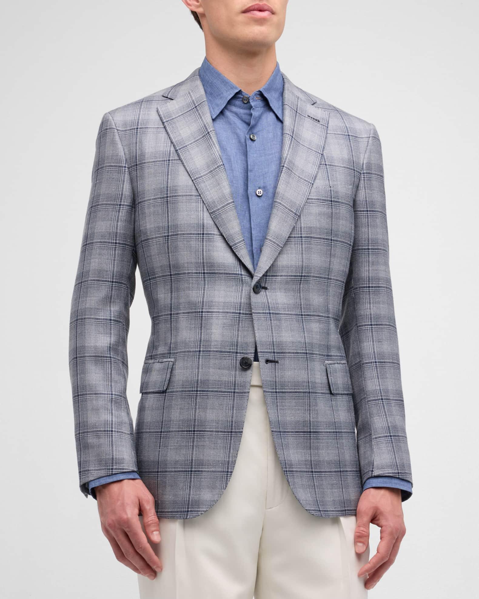 Men's Macro Plaid Sport Coat Product Image