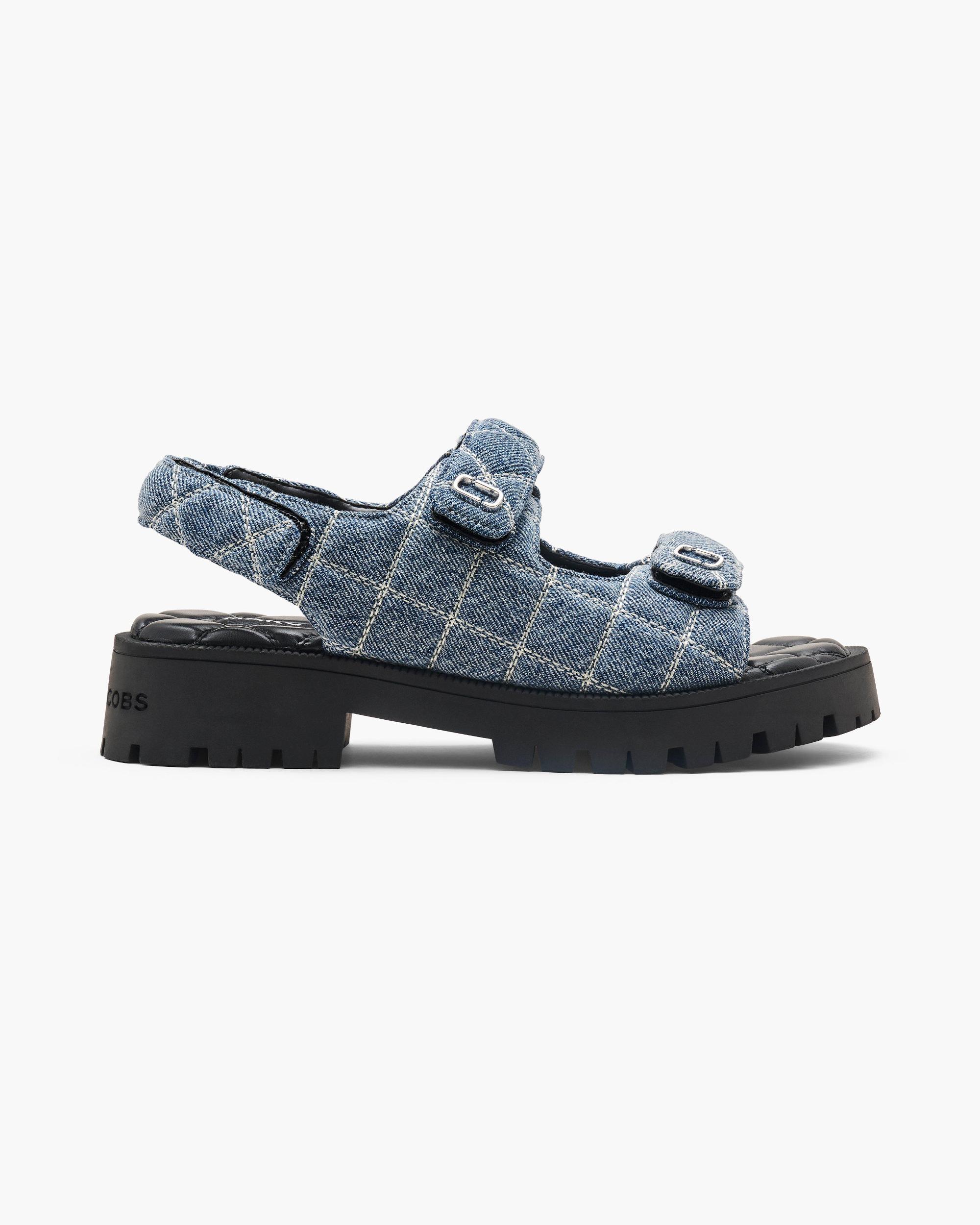 The Quilted Denim Sunny Sandal Product Image