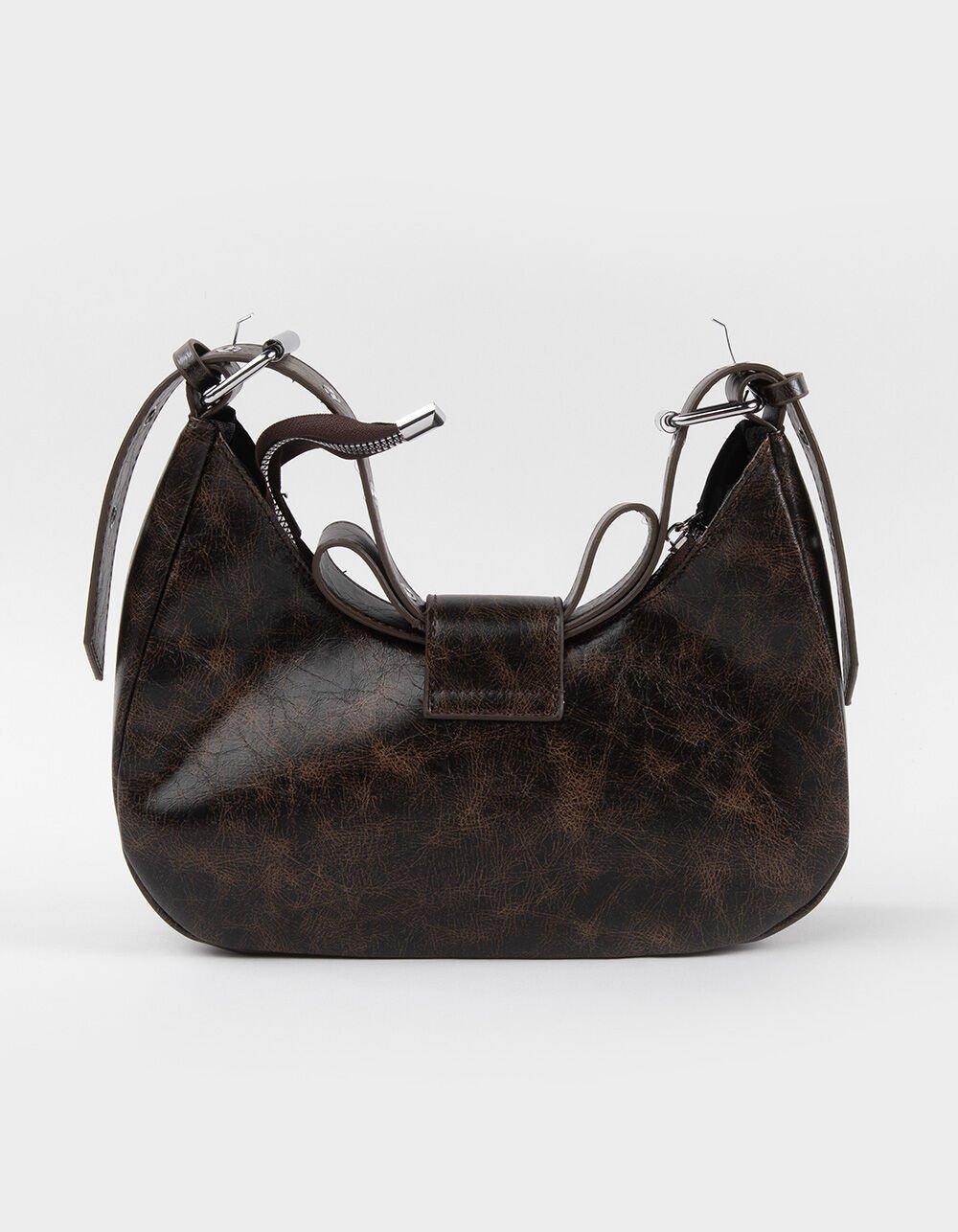 Buckle Shoulder Bag - BROWN Product Image