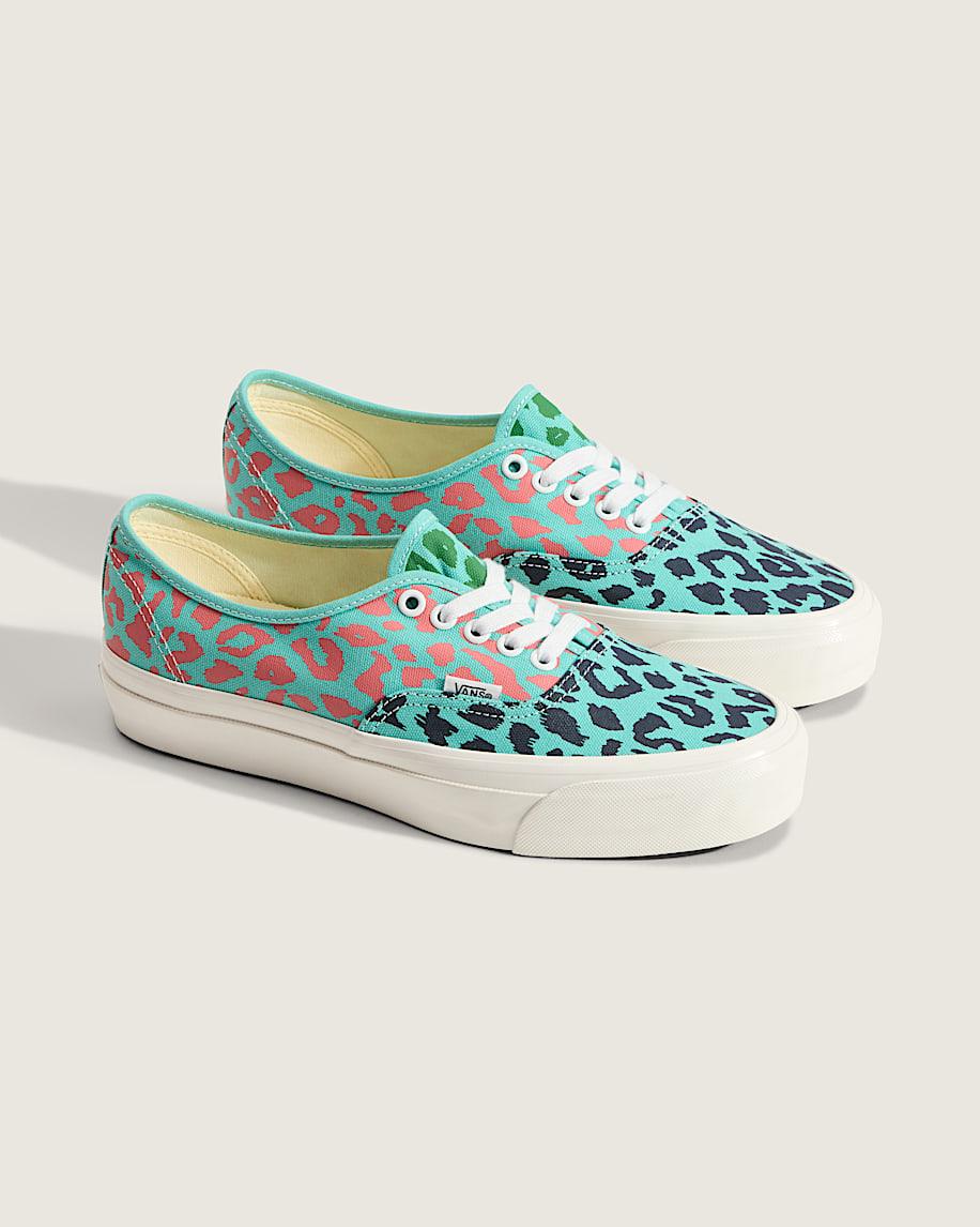 Premium Authentic Shoe in Cheetah Pool Blue| Vans US Product Image