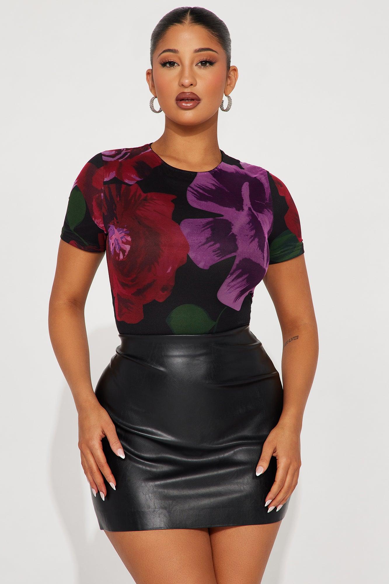 Sweetest Scent Mesh Bodysuit - Black/combo Product Image