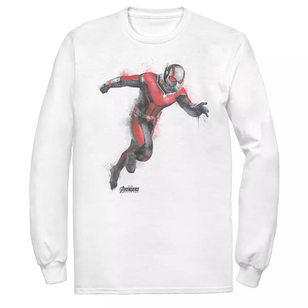 Men's Marvel Ant-Man Spray Paint Action Pose Long Sleeve Graphic Tee,  Product Image