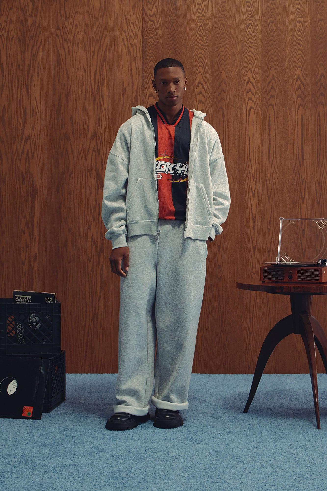 Tyson Baggy Pants - Heather Grey Male Product Image