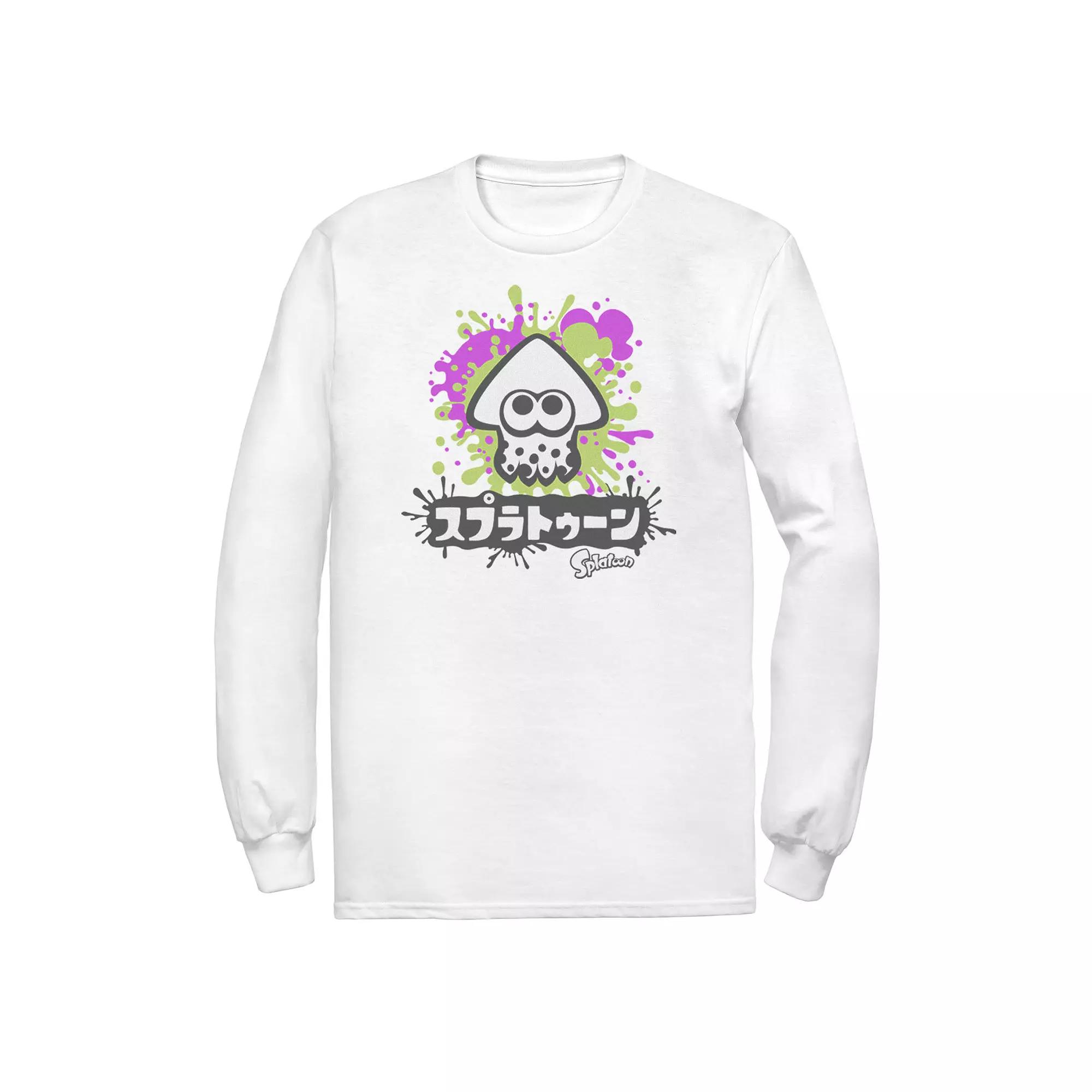 Big & Tall Splatoon Kanji Style Tee, Mens Athletic Grey Product Image