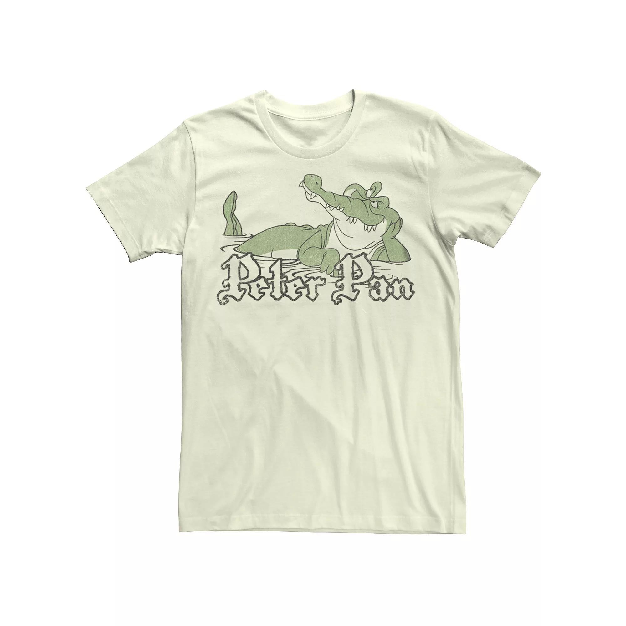 Disney's Peter Pan Tick Tock Crocodile Men's Tee, Size: Medium, Natural Product Image
