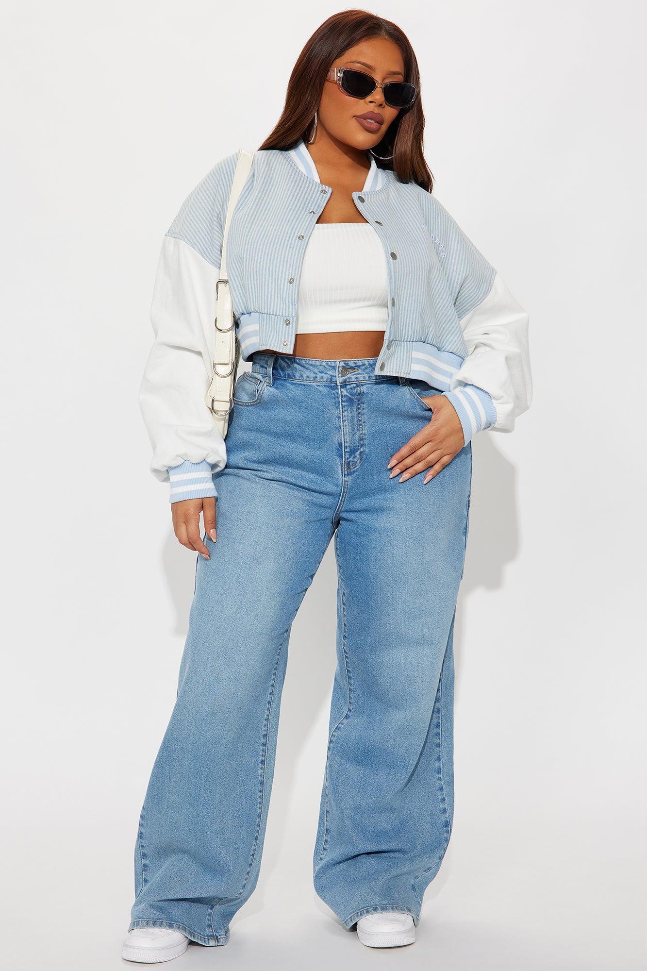 Palmer Carpenter Wide Leg Jeans - Light Wash Female Product Image