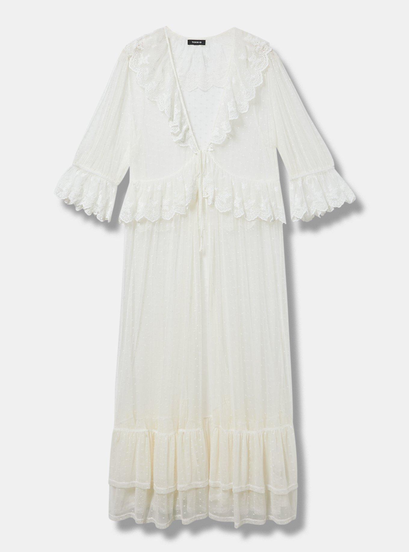 Lace Ruffle Tier Kimono Product Image