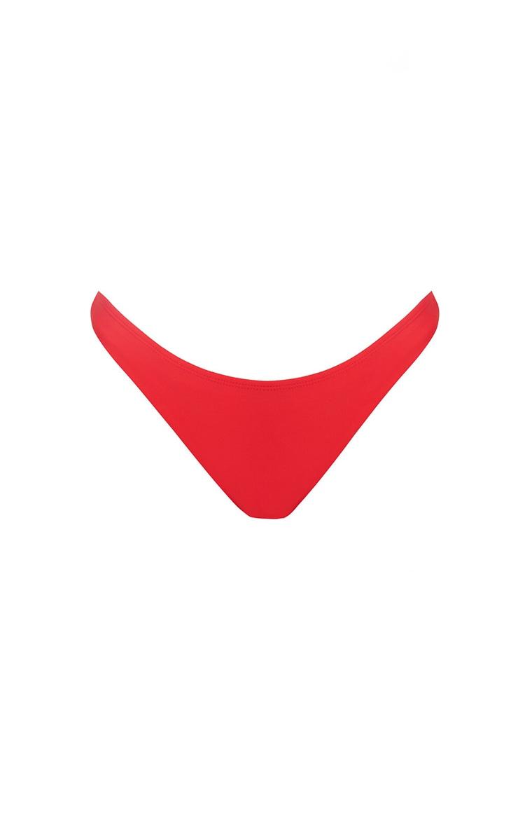 Red Boomerang Tanga Bikini Bottom Product Image