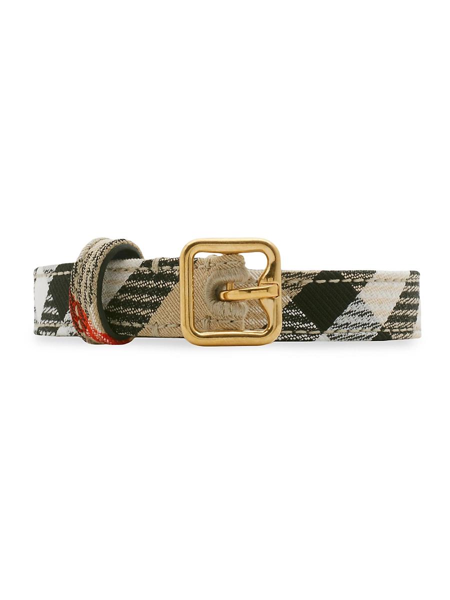 Womens Woven Check Belt Product Image