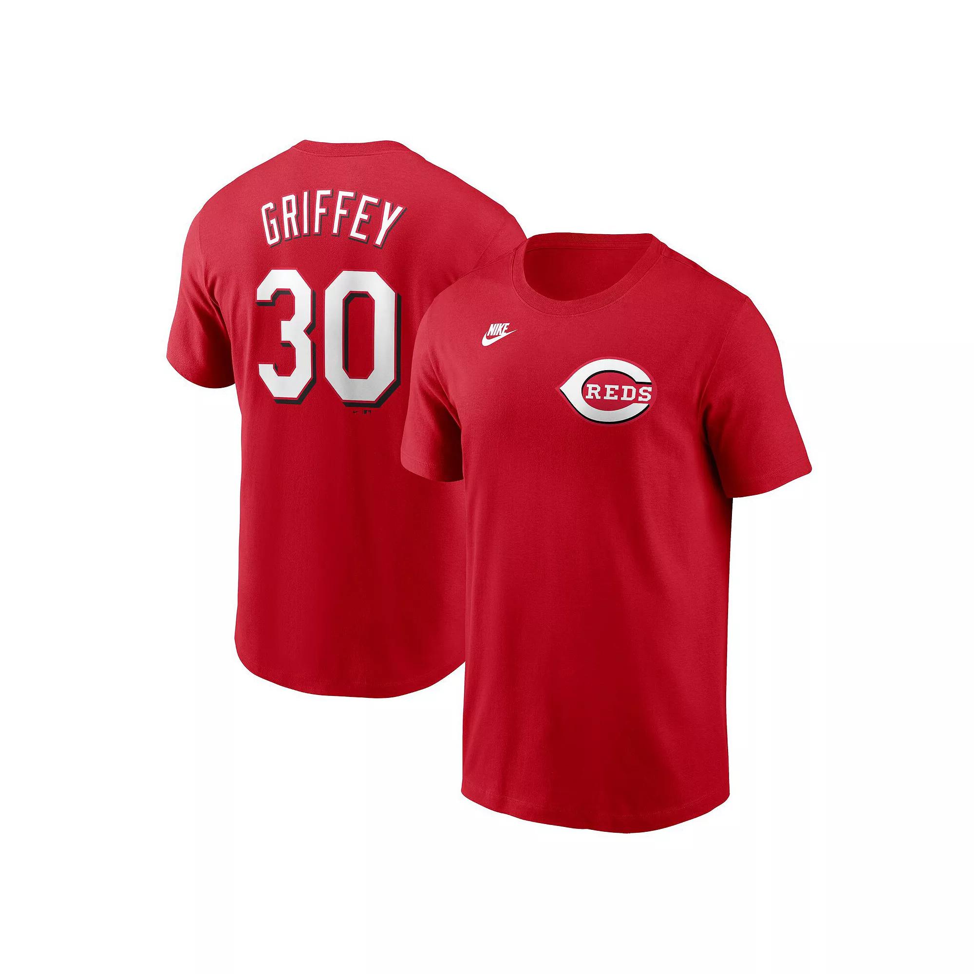 Men's Nike Ken Griffey Jr. Red Cincinnati Reds Fuse Name & Number T-Shirt,  Product Image