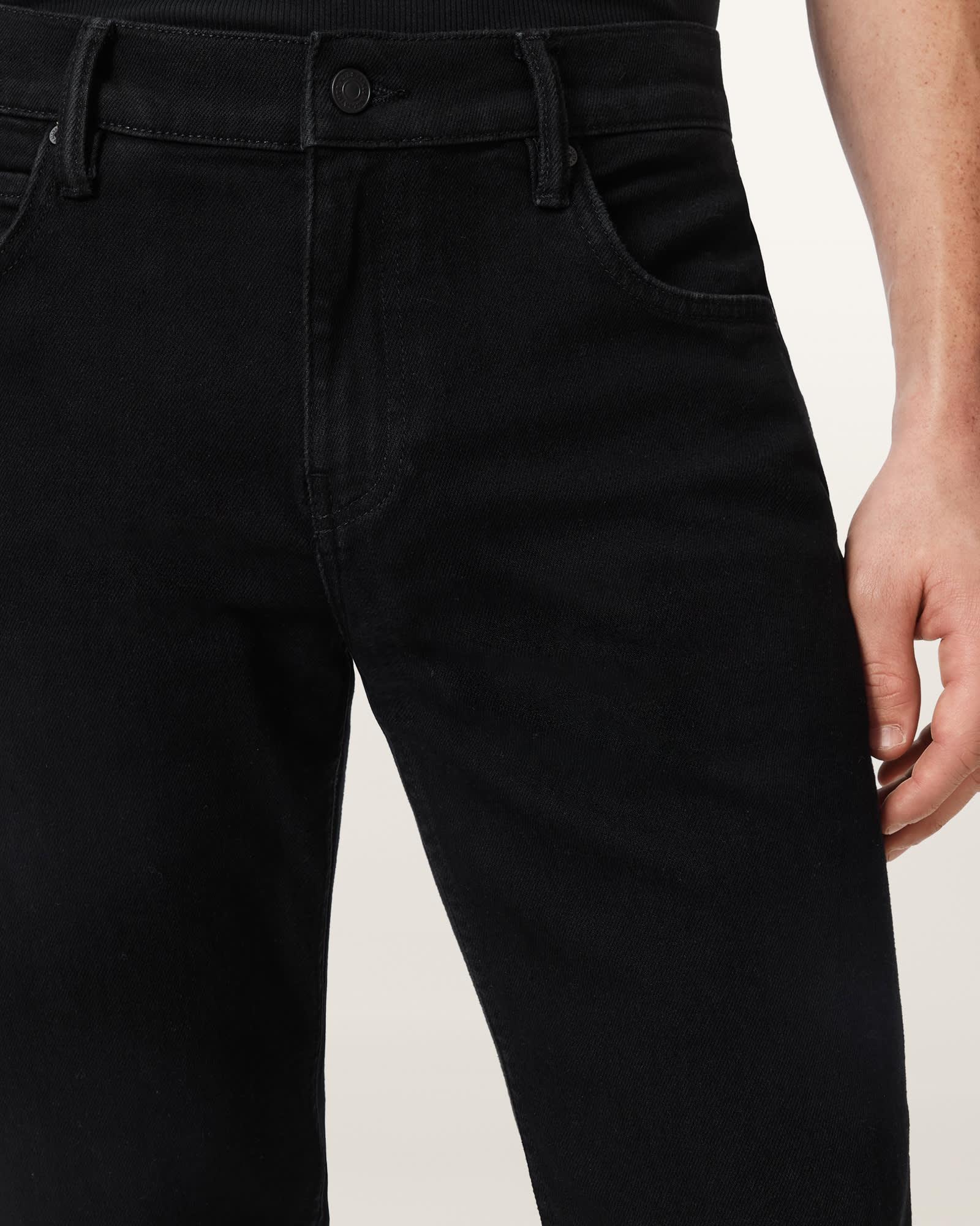 Sid Comfort Denim Skinny Jeans Jet Black | ALLSAINTS US Product Image