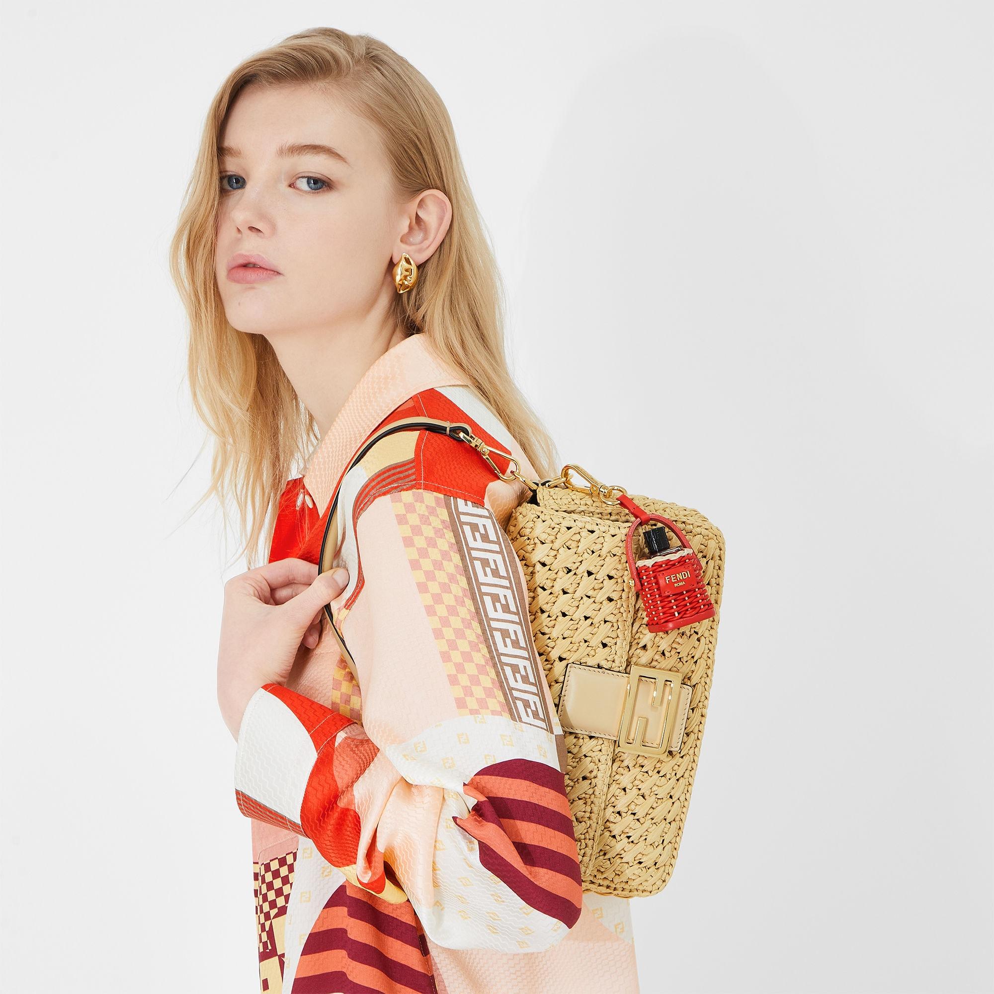 BaguetteBeige viscose fibre crochet bag Product Image