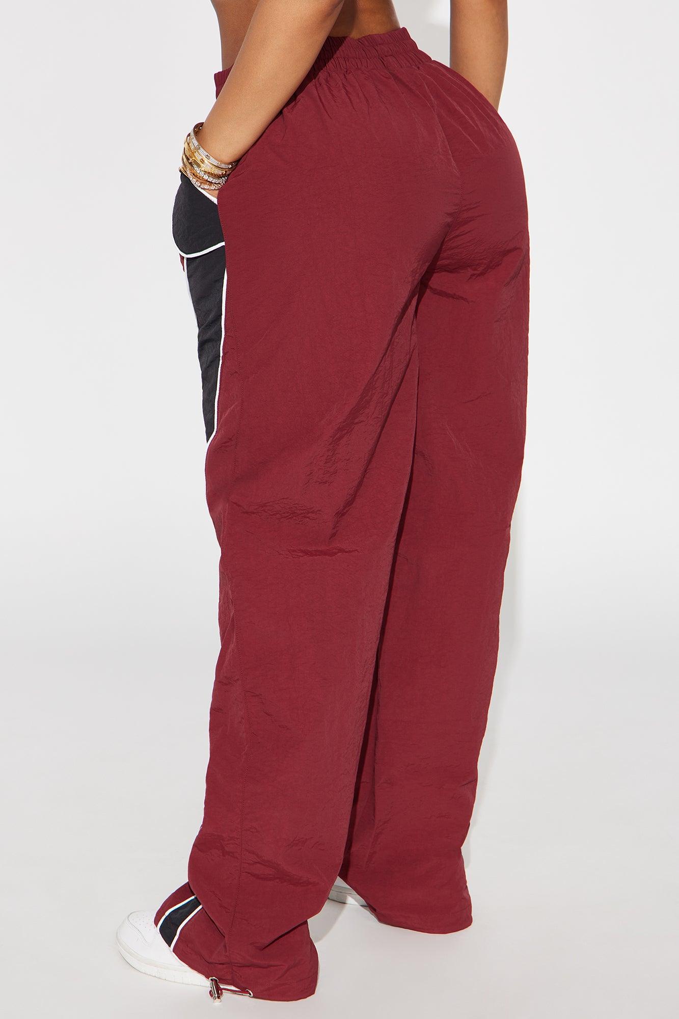 New Era Colorblock Track Pant - Burgundy/combo Product Image