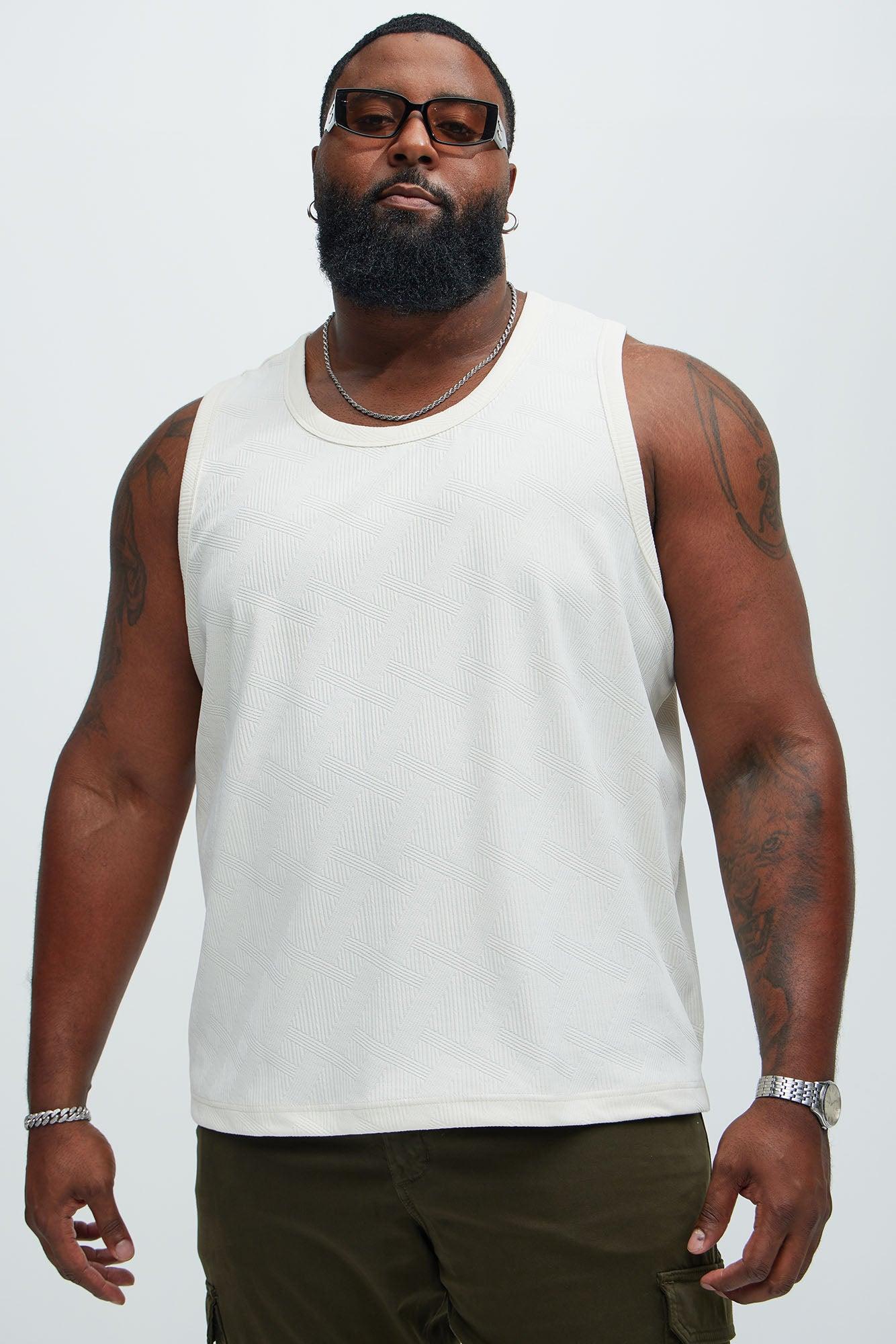 Benji Textured Tank Top - Cream Product Image
