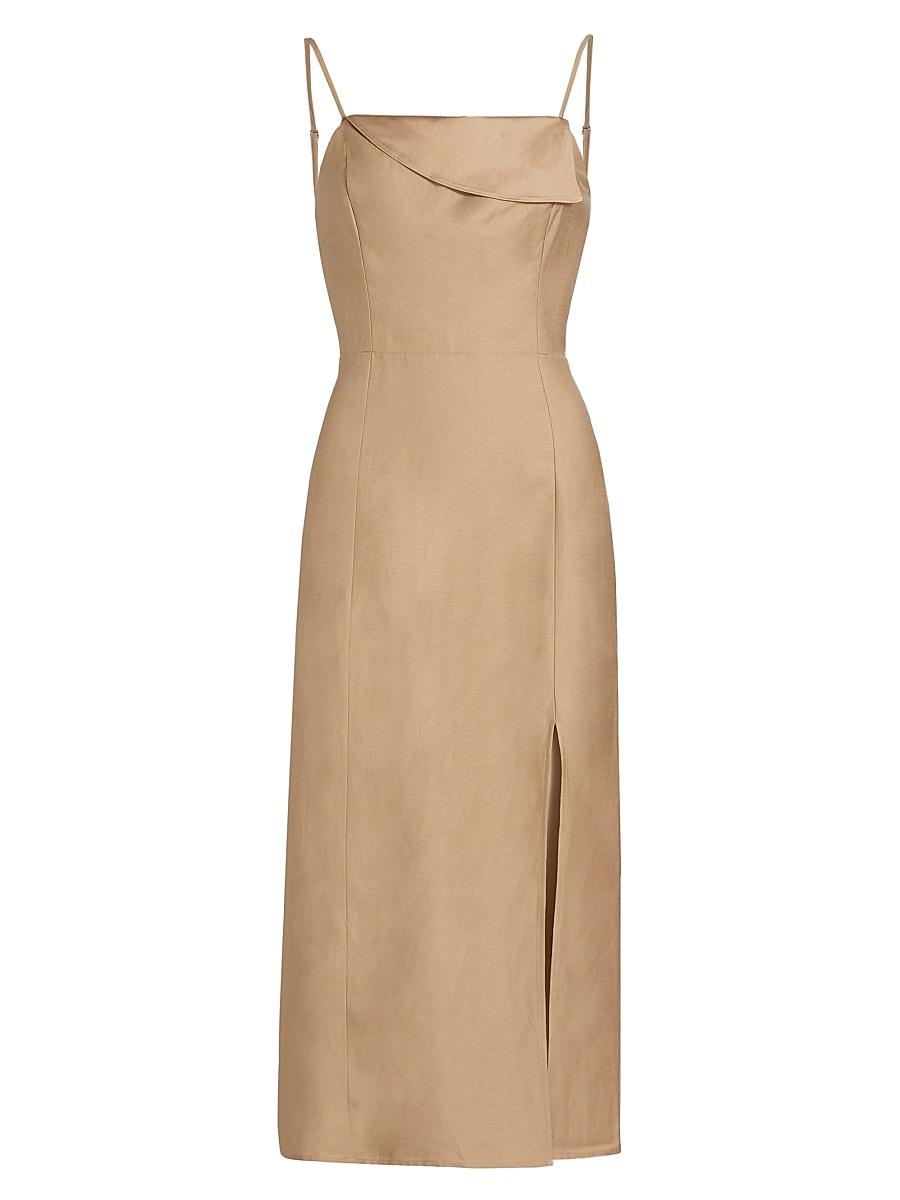 Womens Ellasandra Linen-Blend Cocktail Dress Product Image