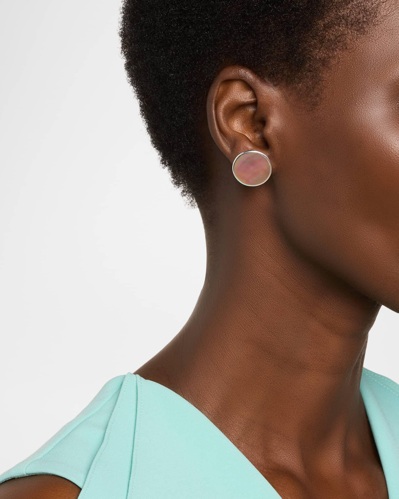 Rock Candy Sterling Silver Large Round Stud Earrings Product Image