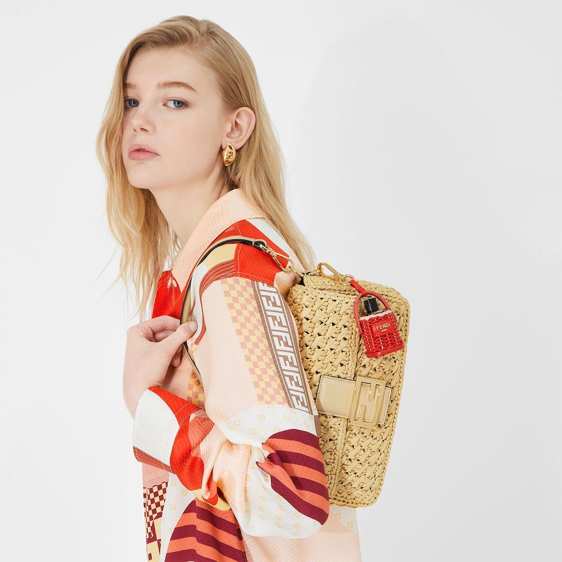 BaguetteBeige viscose fibre crochet bag Product Image