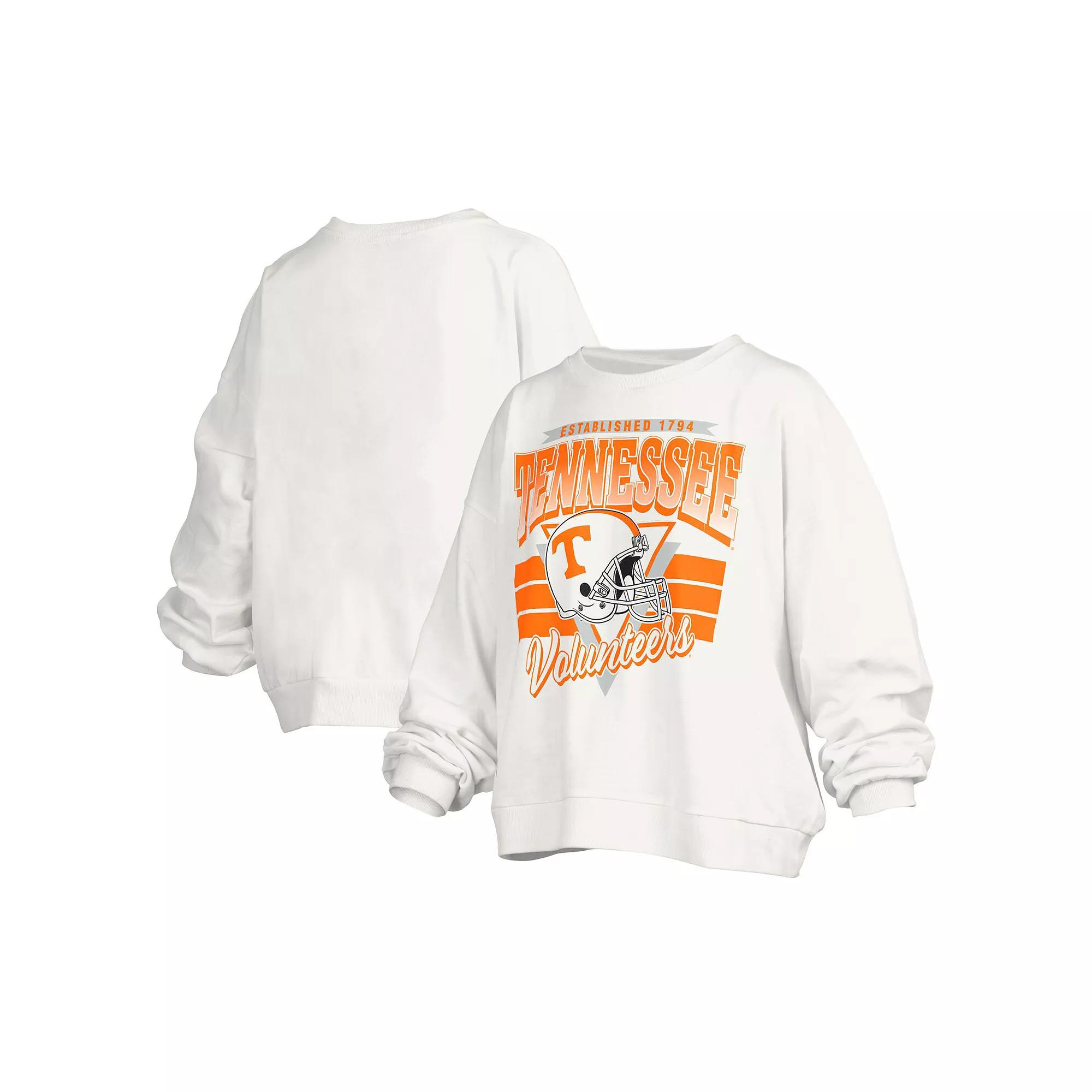 Women's Pressbox White Tennessee Volunteers Janice Retro Logo Over Product Image