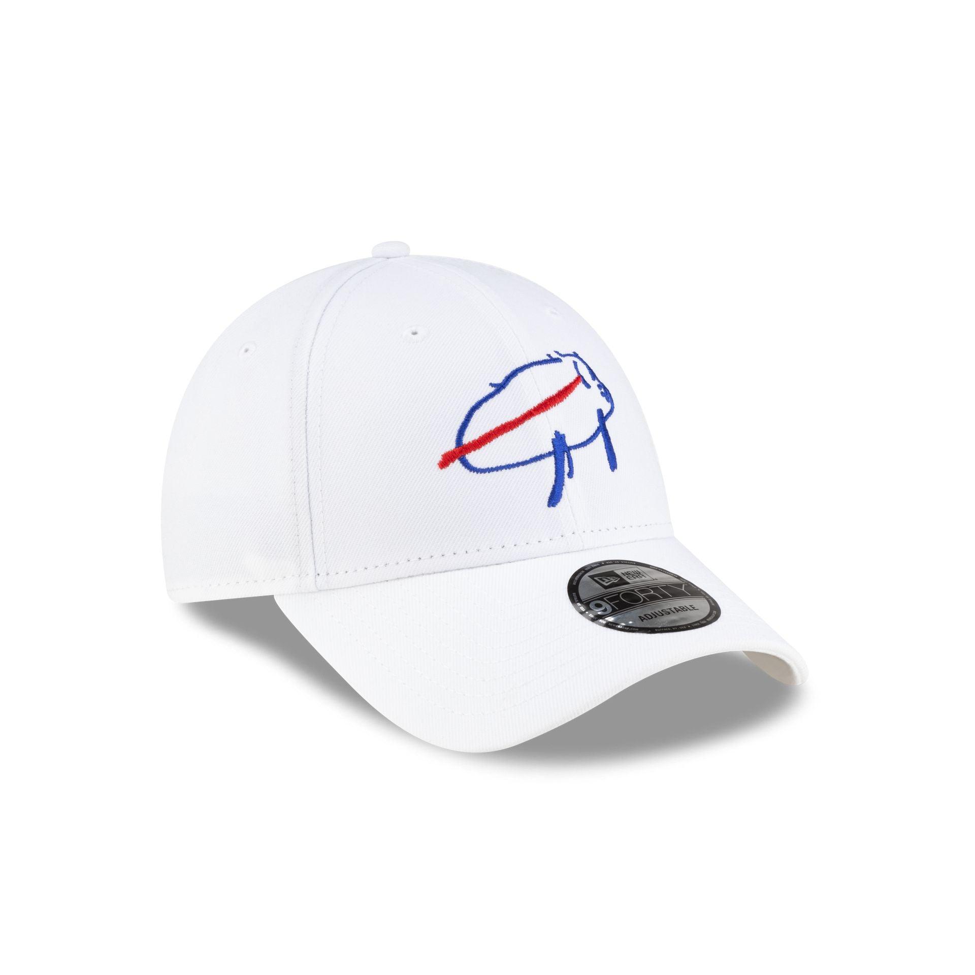 Buffalo Bills Billustration White 9FORTY Adjustable Hat Male Product Image