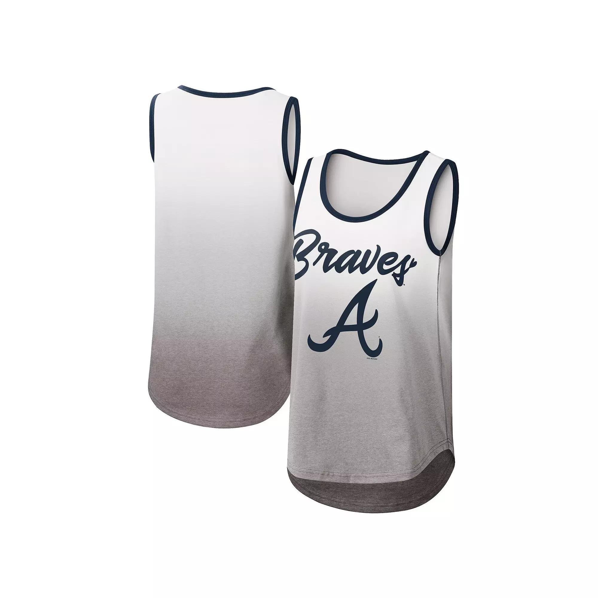 Women's G-III 4Her by Carl Banks White Atlanta Braves Logo Opening Day Tank Top,  Product Image
