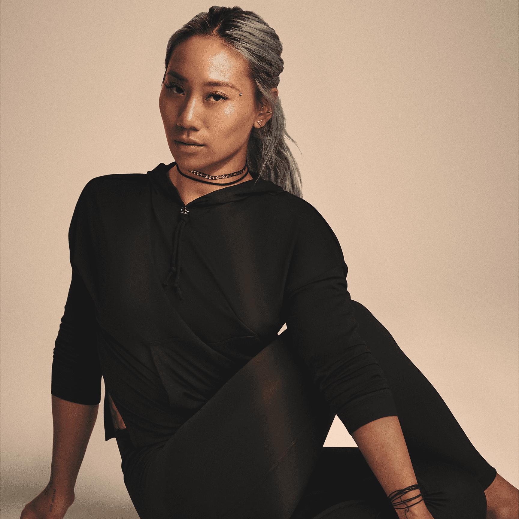 Womens Nike Yoga Dri-FIT Luxe High-Waisted 7/8 Infinalon Leggings | CJ3801-010 Product Image