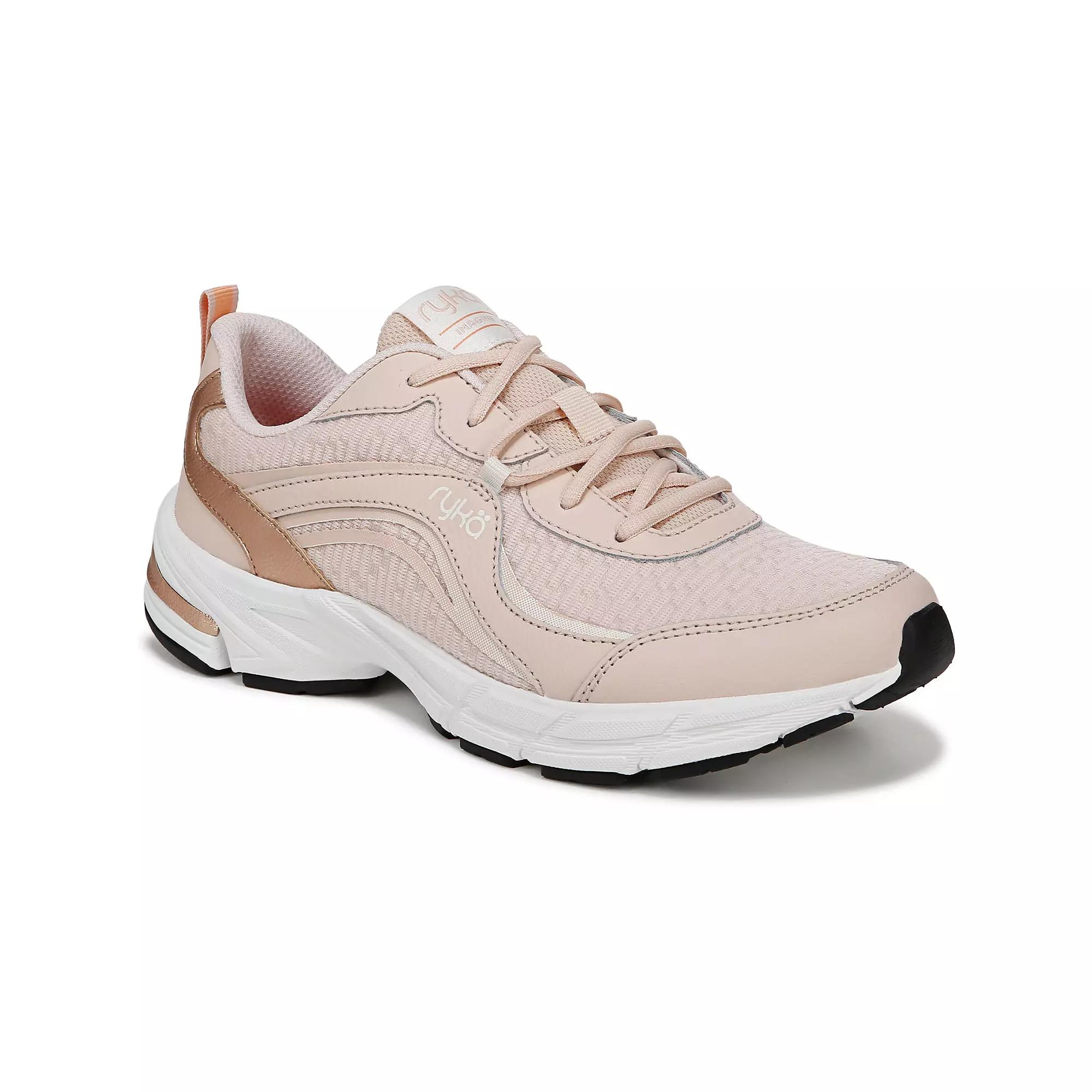 Ryka Imagine Women's Walking Sneakers, Size: 9.5 Wide, Blush Beige Leather Product Image