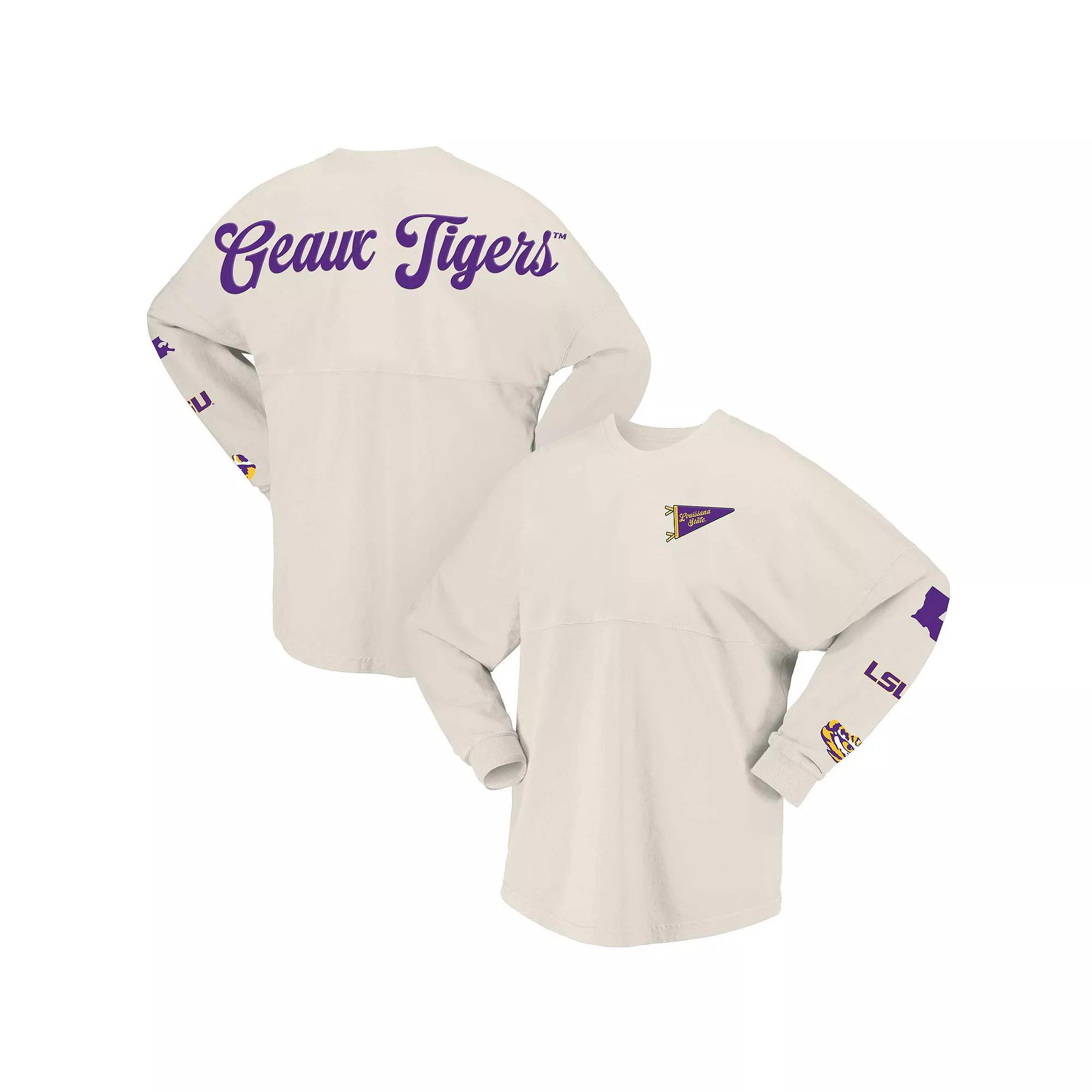 Women's Spirit Jersey Natural LSU Tigers Local Long Sleeve T-Shirt,  Product Image