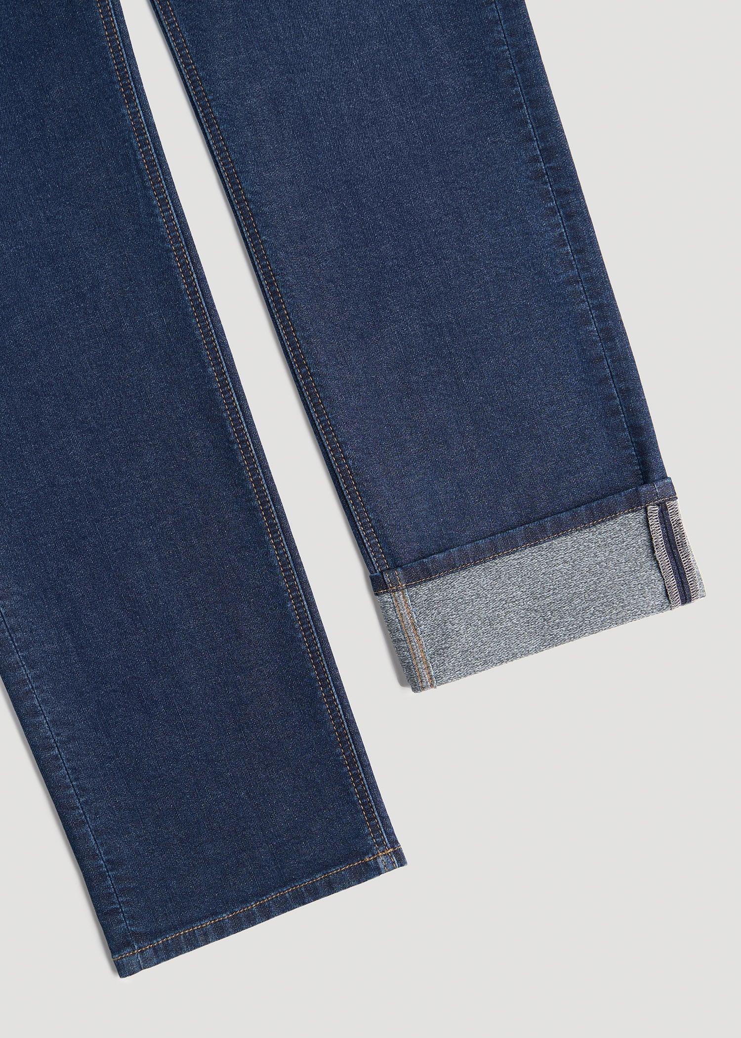 J1 STRAIGHT LEG Fleeced Jeans for Tall Men in Colorado Blue Wash Male Product Image