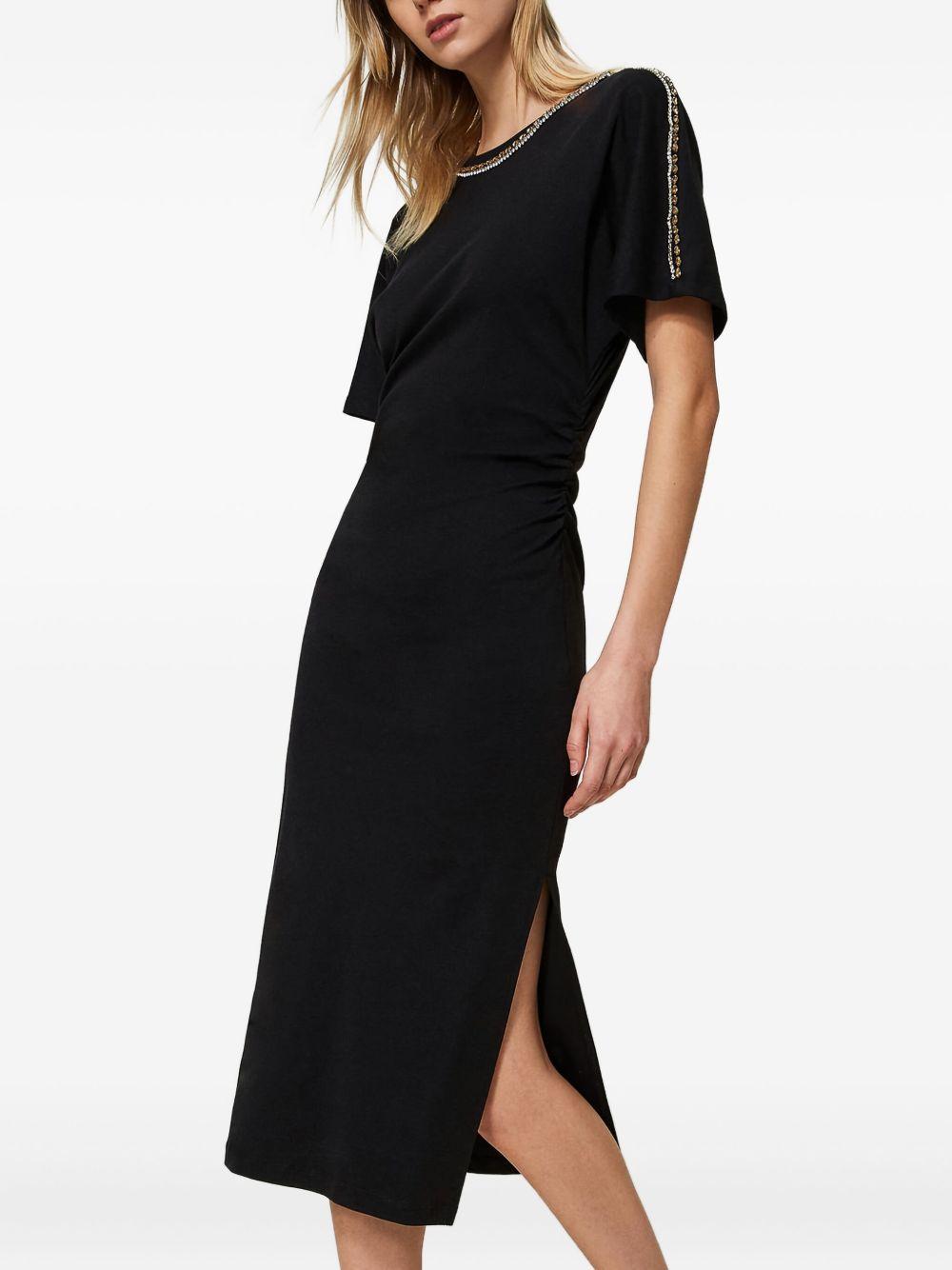 rhinestone-embellished midi dress Product Image