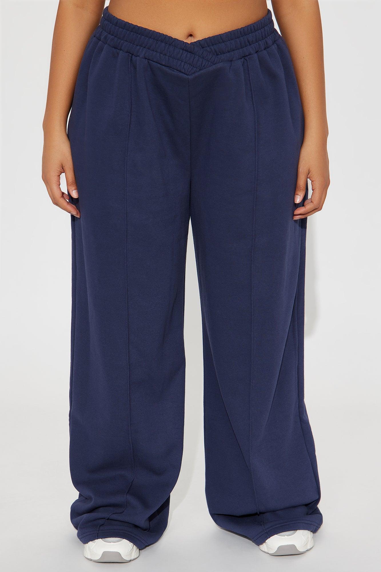 Cassandra Cross Over Lounge Pant - Navy Product Image