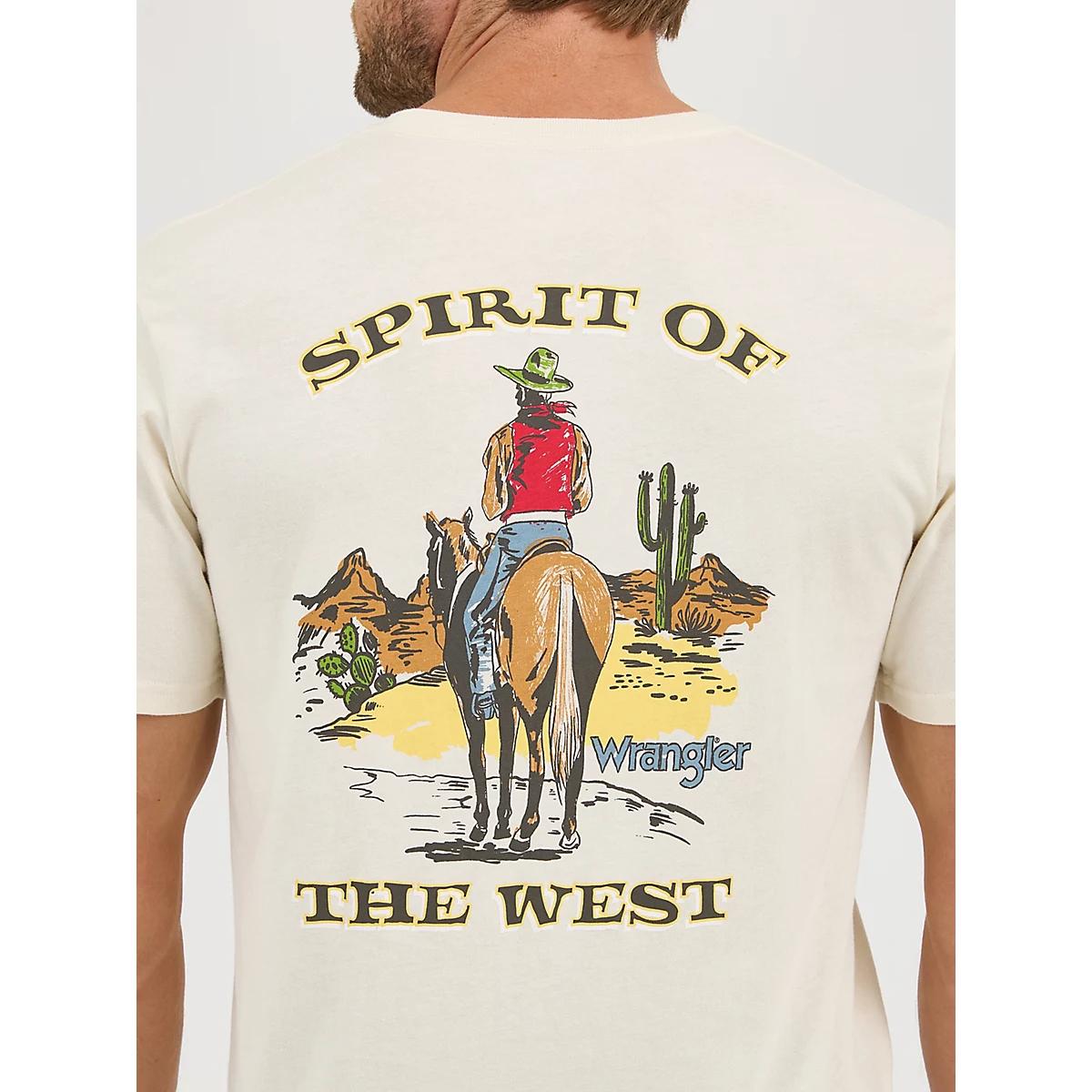 Men's Wrangler Back Graphic Pocket T-Shirt in Whisper White Product Image