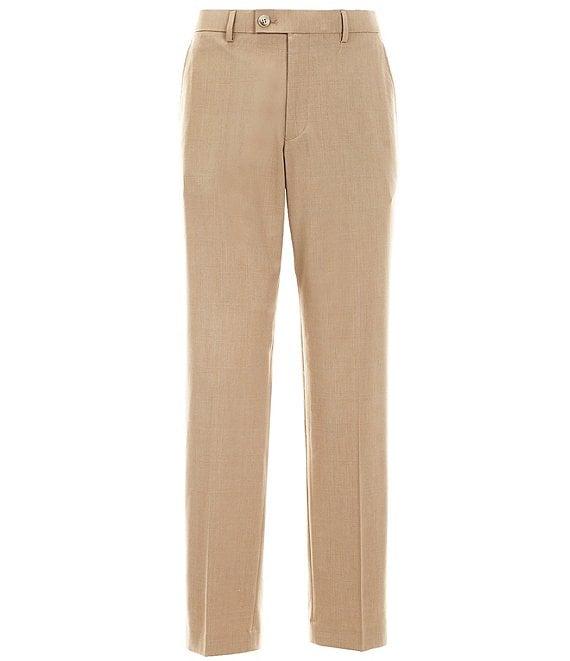 Perry Ellis Premium Tailored Flat Front Glen Plaid Pattern Dress Pants Product Image