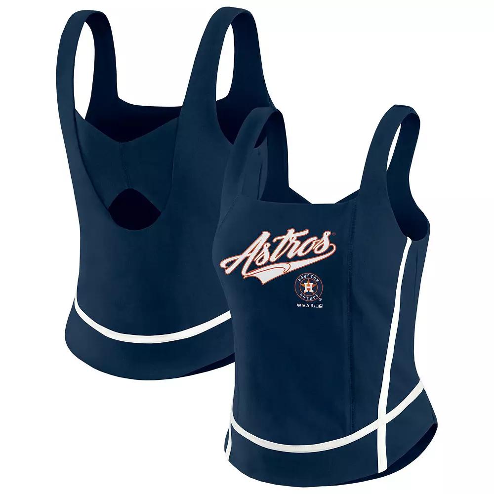 Women's WEAR by Erin Andrews Black Cincinnati Bengals Square Neck Tank Top,  Product Image