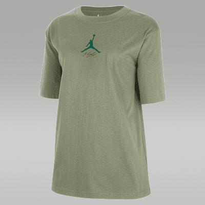Nike Womens Boston Celtics Courtside Statement Edition Jordan NBA T-Shirt | HQ0704-386 Product Image