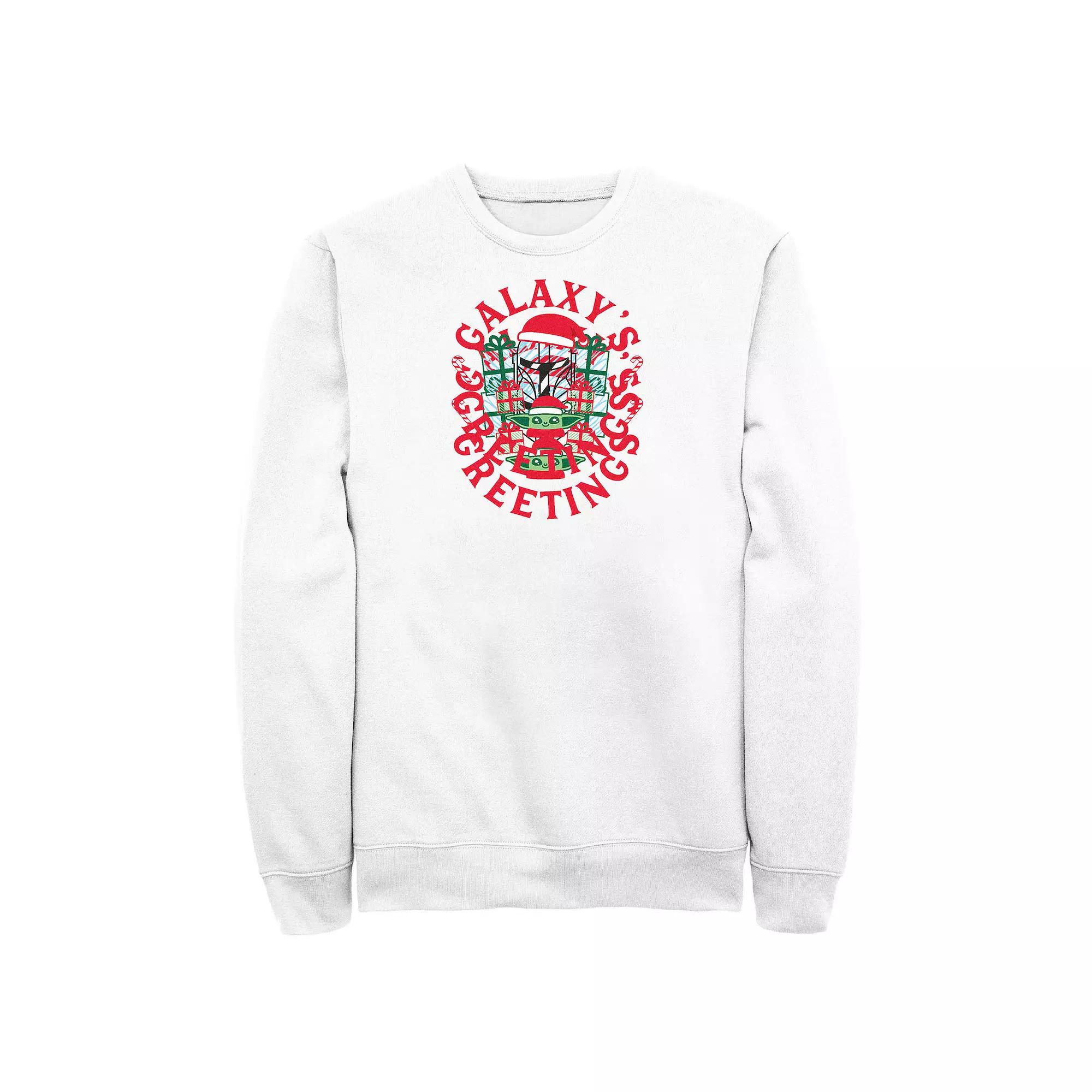 Men's The Mandalorian Galaxy's Greetings Graphic Fleece,  Product Image