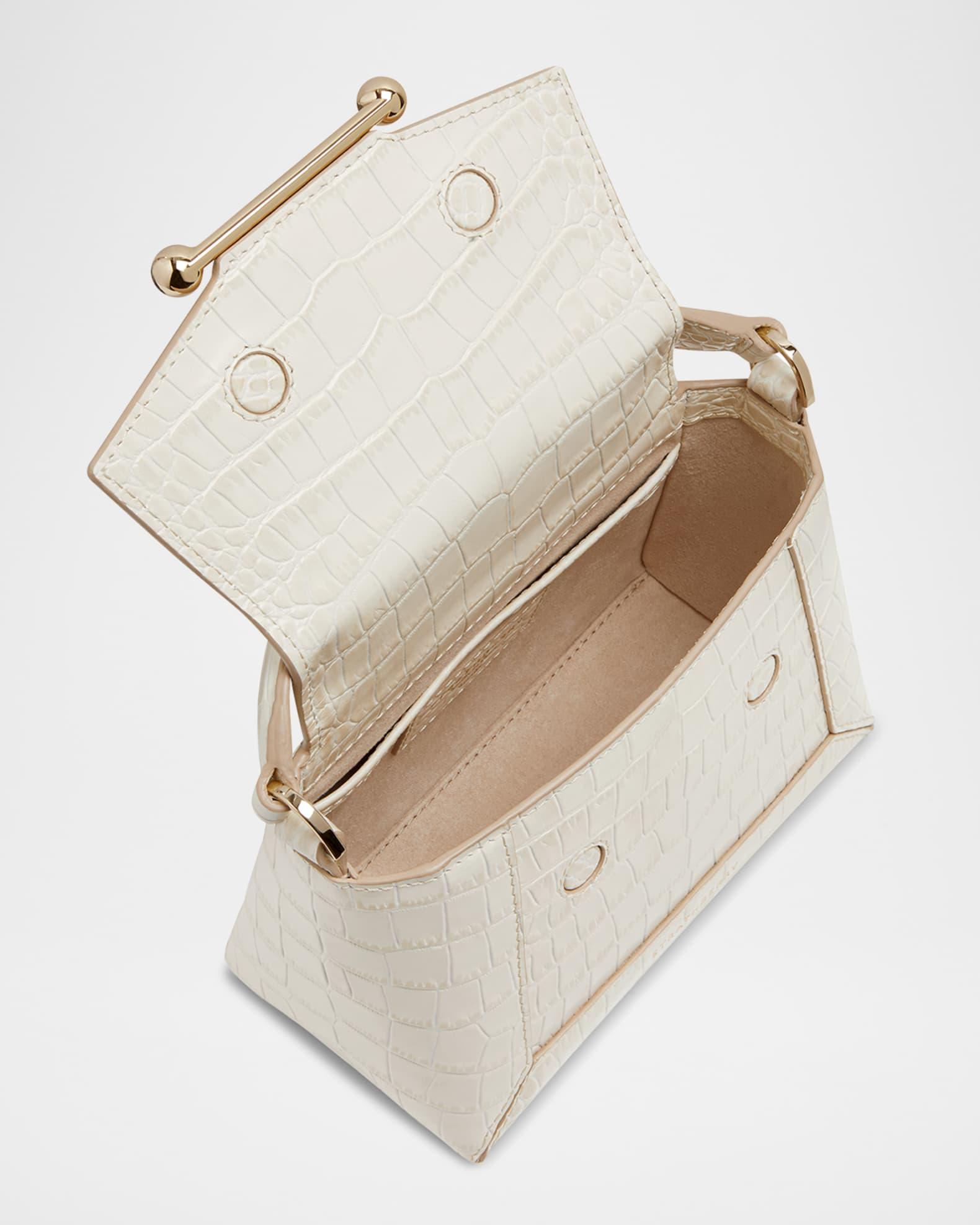 Mosaic Nano Croc Leather Top-Handle Bag Product Image