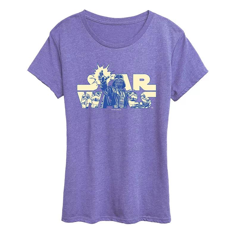 Women's Star Wars Darth Vader & Stormtroopers Logo Graphic Tee,  Product Image