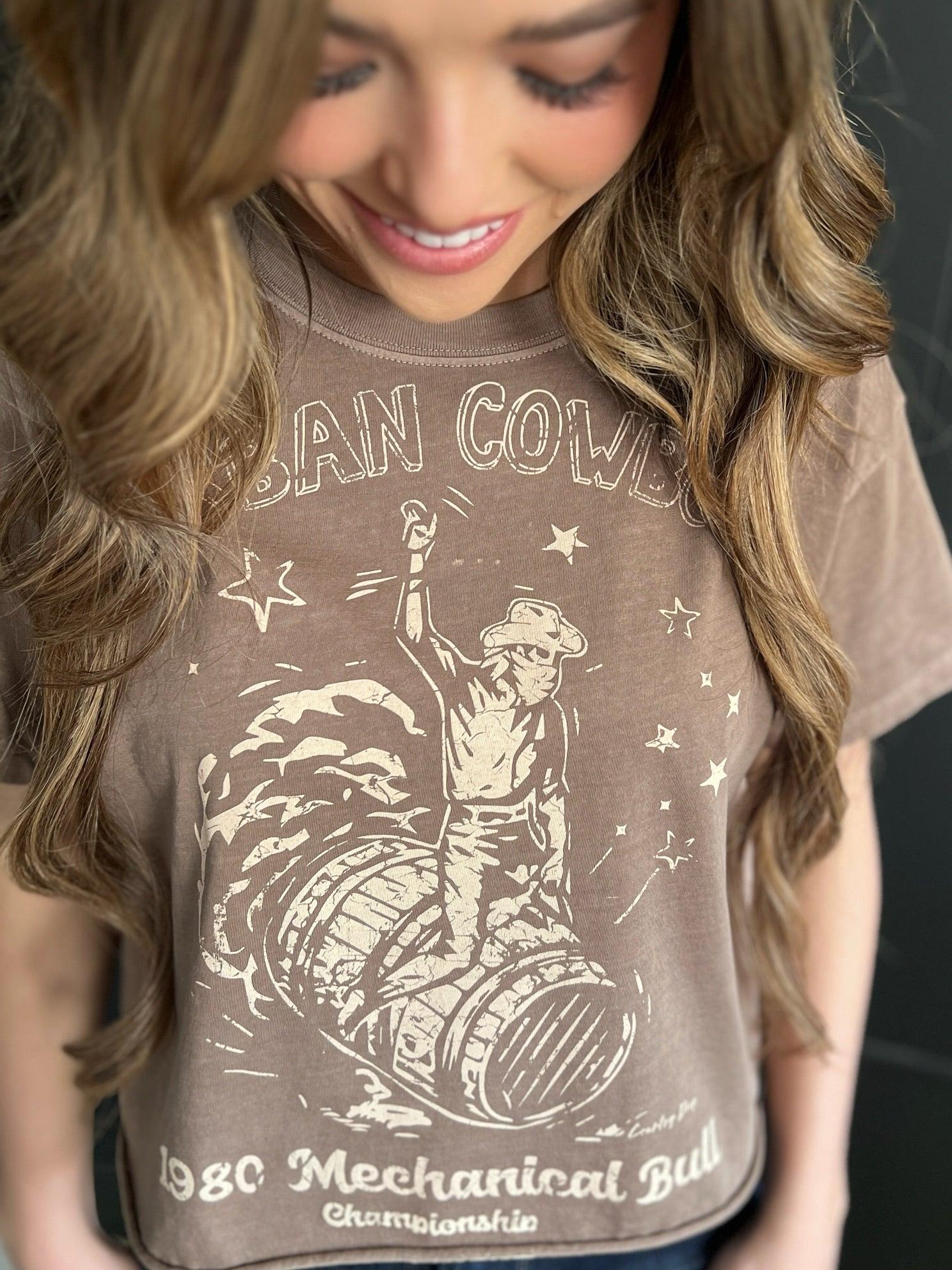 Urban Cowboy Crop Top T-Shirt Product Image