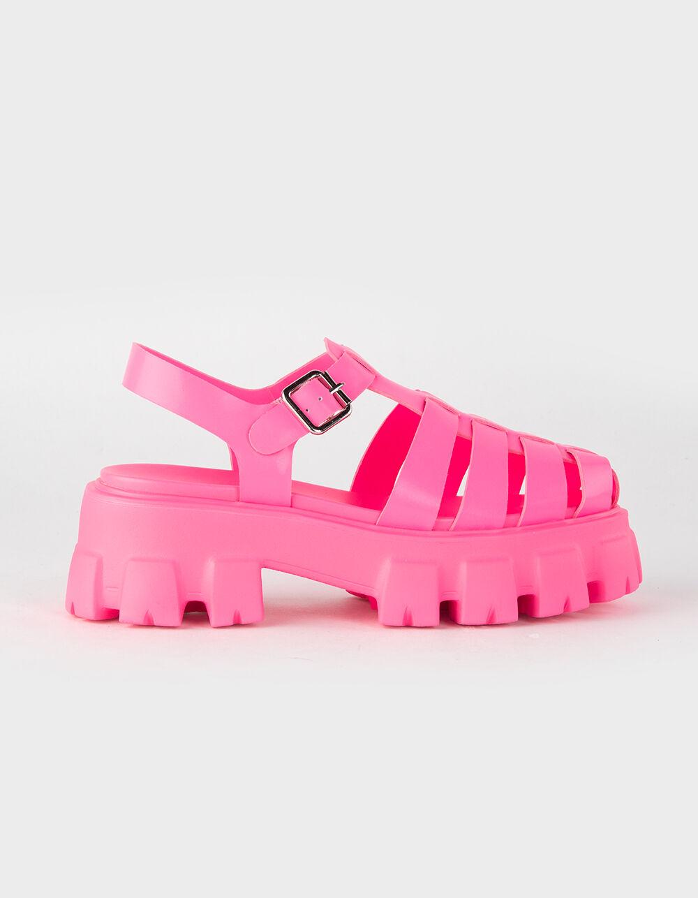 STEVE MADDEN Echo Womens Platform Sandals - PINK Product Image