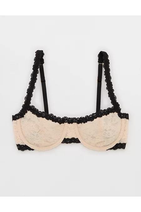 Show Off Vintage Lace Unlined Balconette Bra Women's Product Image