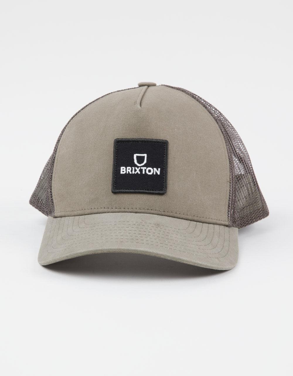 BRIXTON Alpha Block NetPlus® MP Trucker Hat - BROWN Product Image