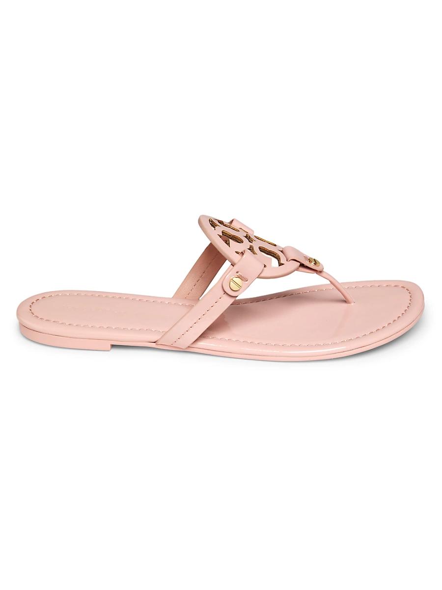 Womens Miller Patent Leather Thong Sandals Product Image