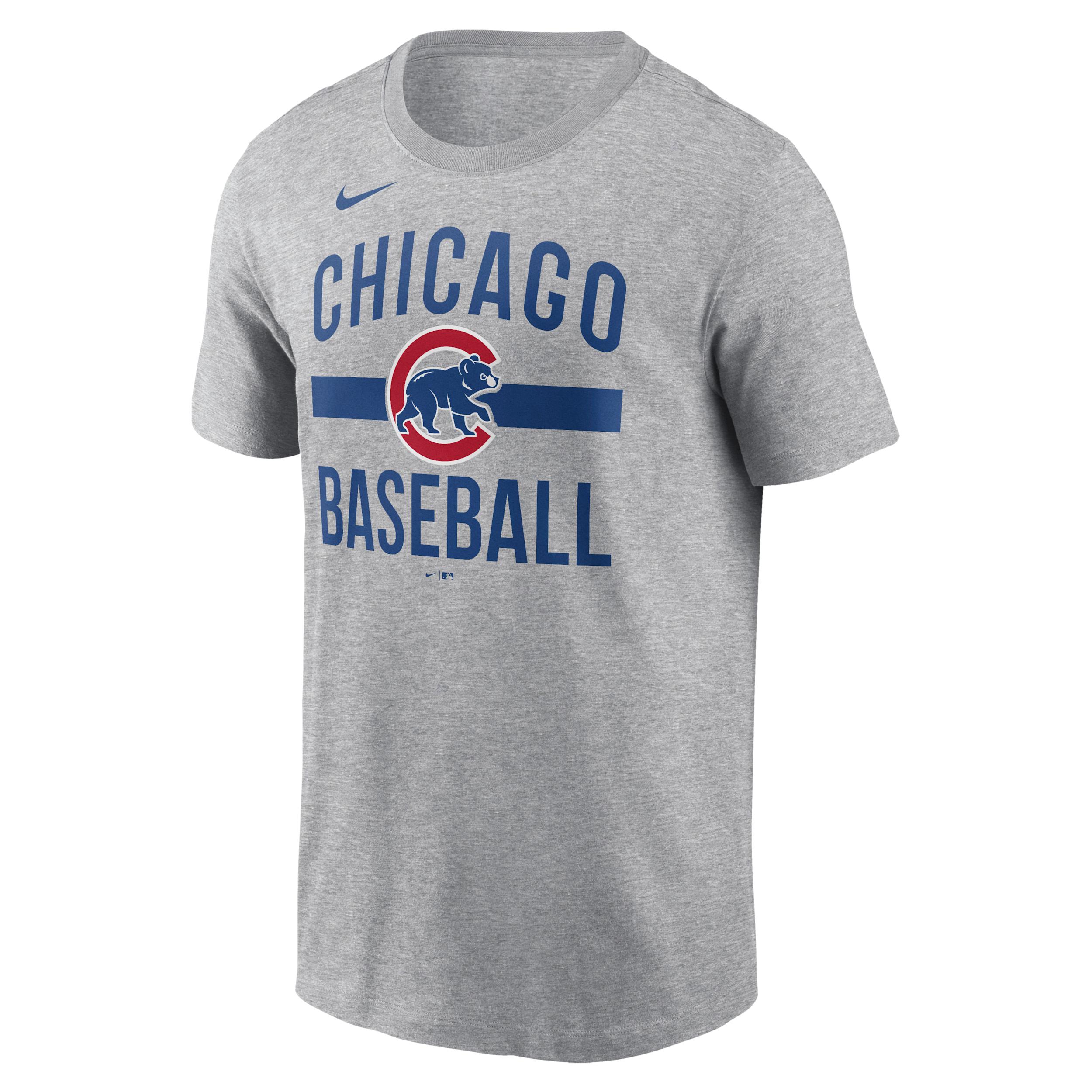 Chicago Cubs Arched Nike Mens MLB T-Shirt | N19906GEJ-LXS Product Image