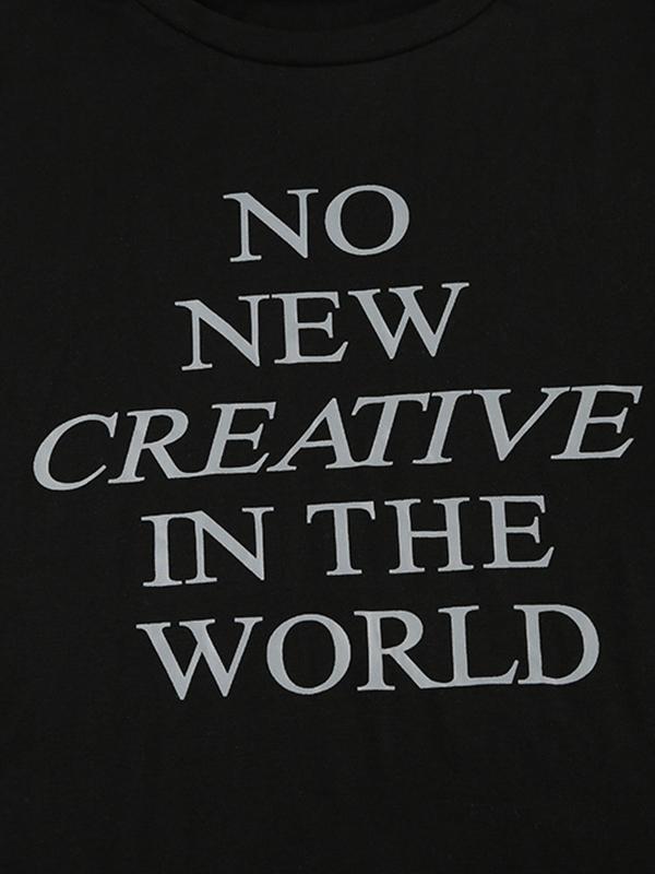 Lettering Printed Short Sleeve Tee Product Image