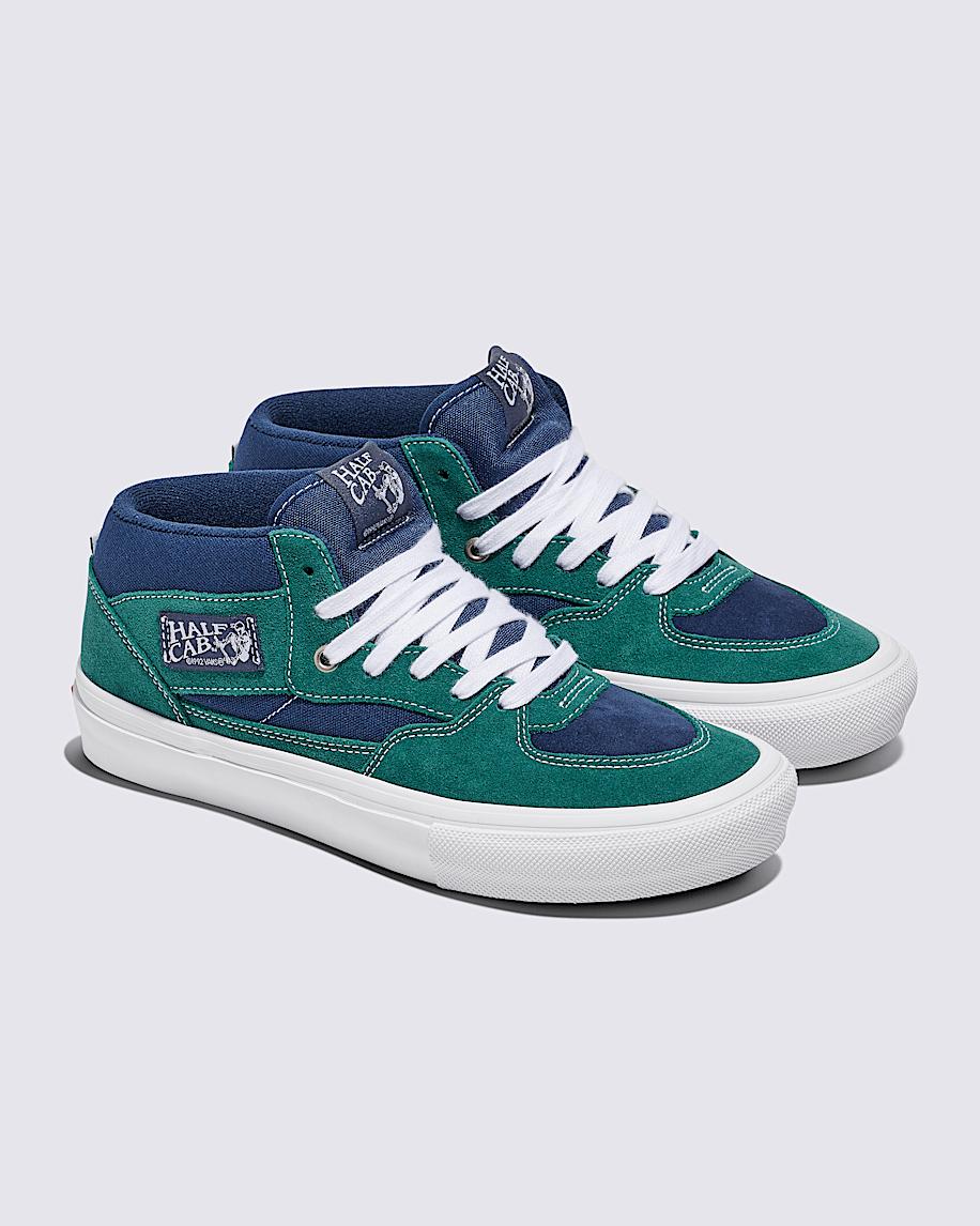 Skate Half Cab Shoe in Blue / Green| Vans US Product Image