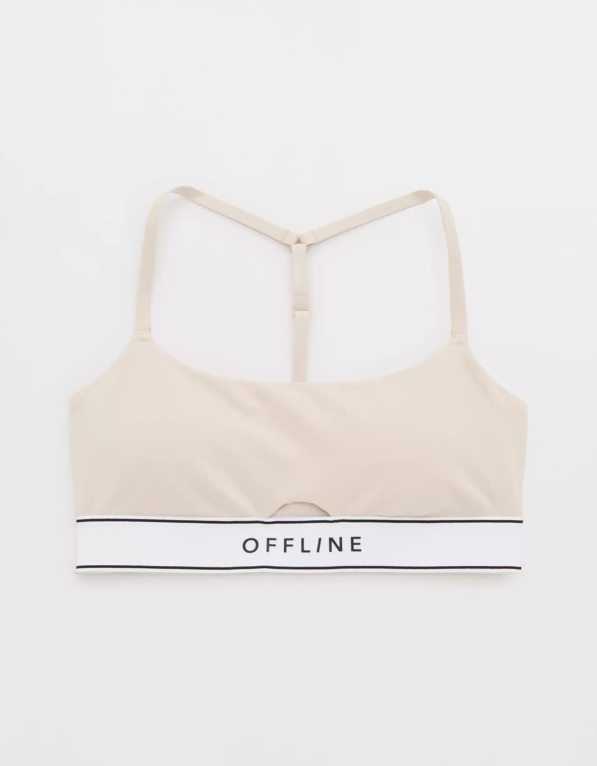 OFFLINE By Aerie The Hugger Logo Elastic Sports Bra Product Image