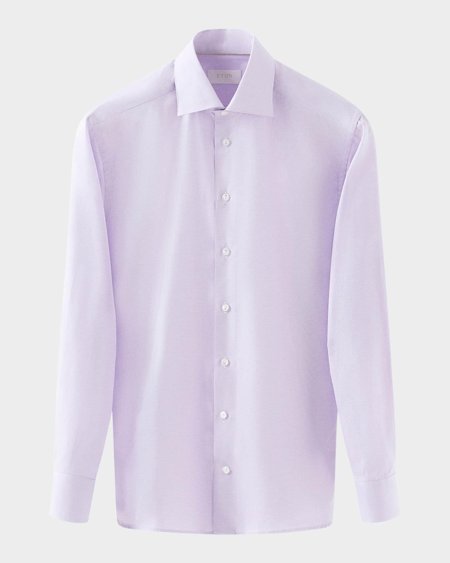 Men's Elevated Twill Micro-Houndstooth Contemporary-Fit Dress Shirt Product Image