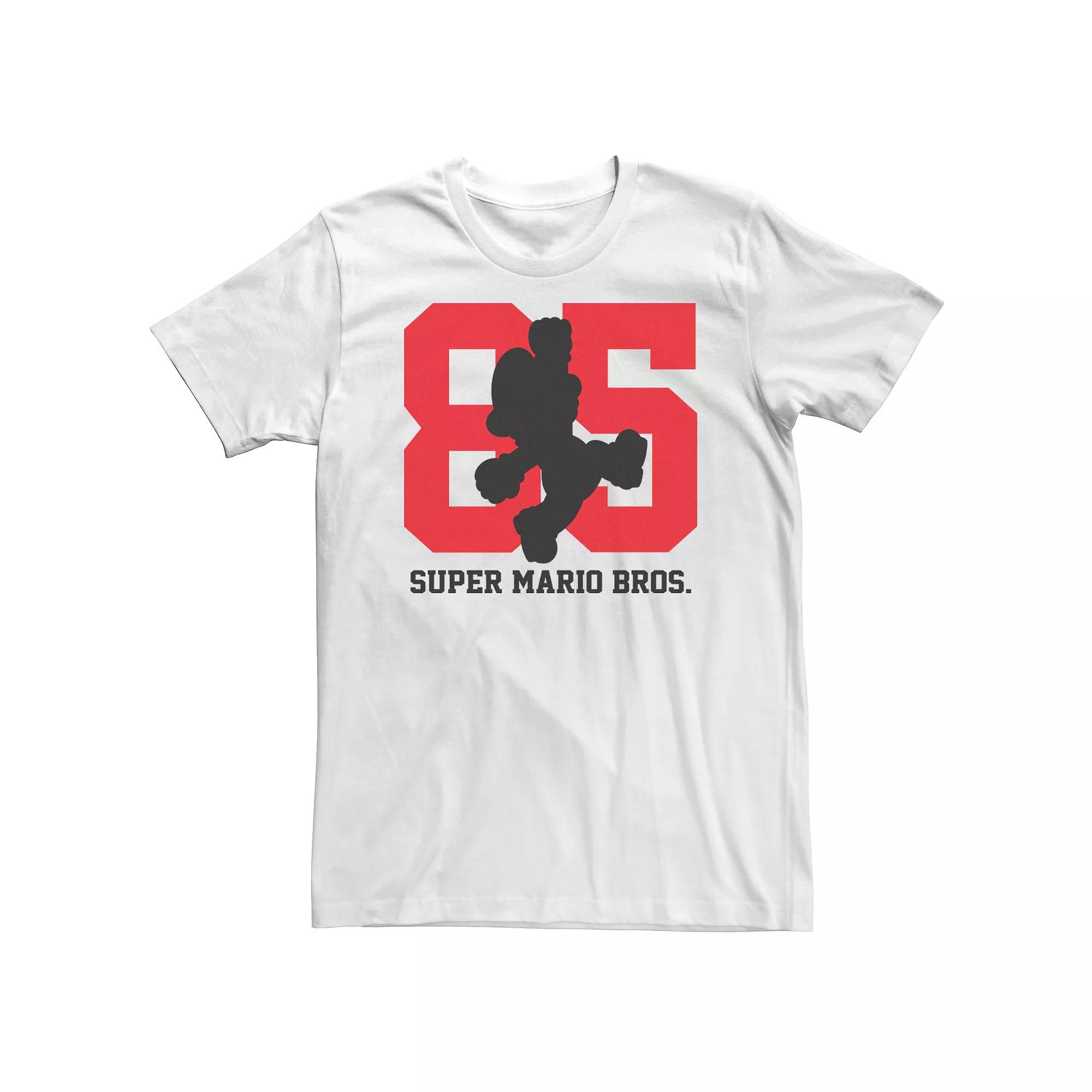 Big & Tall Super Mario 85 Mario Silhouette Tee, Men's,  Product Image