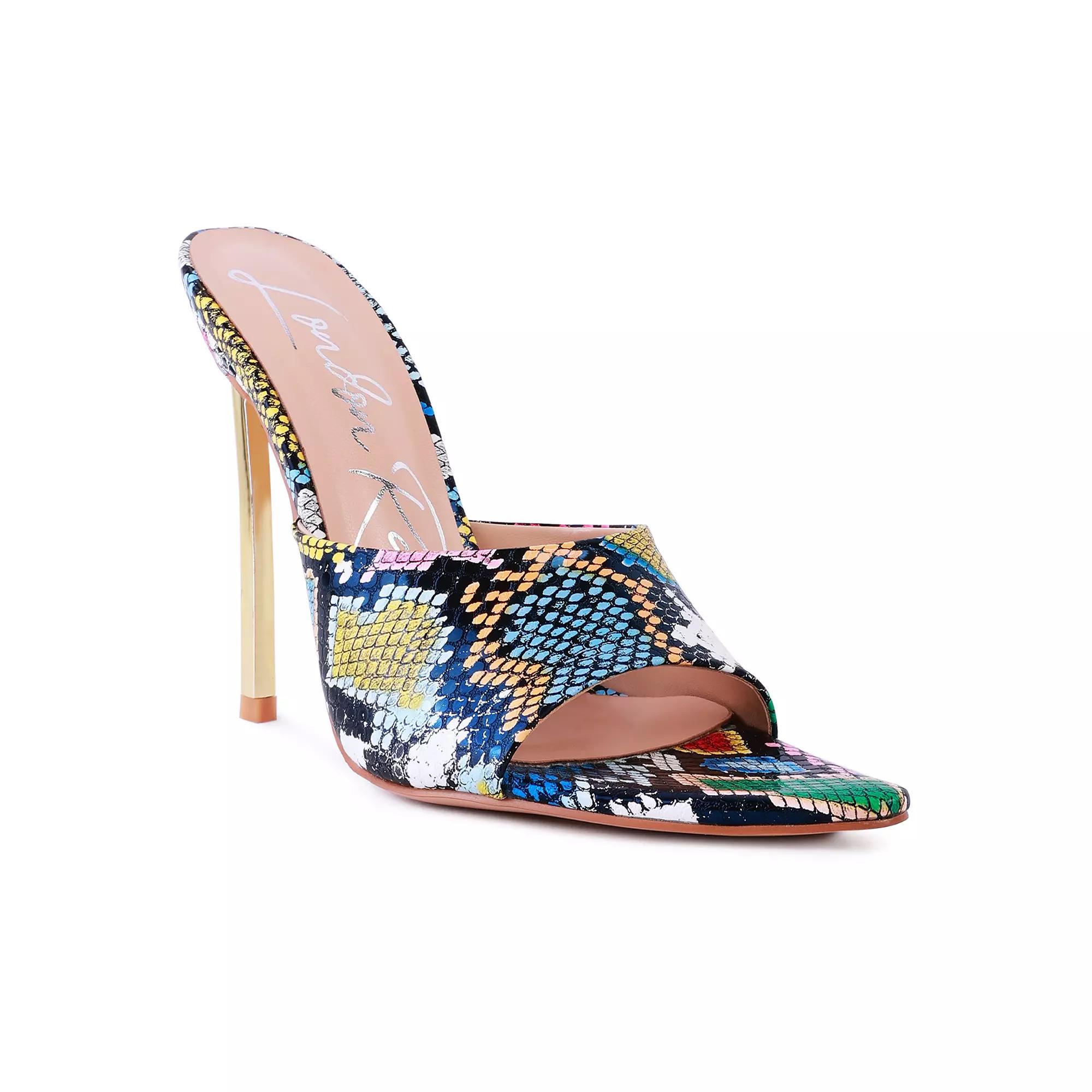 London Rag Bottoms Up Women's Pointed High Heel Sandals,  Product Image