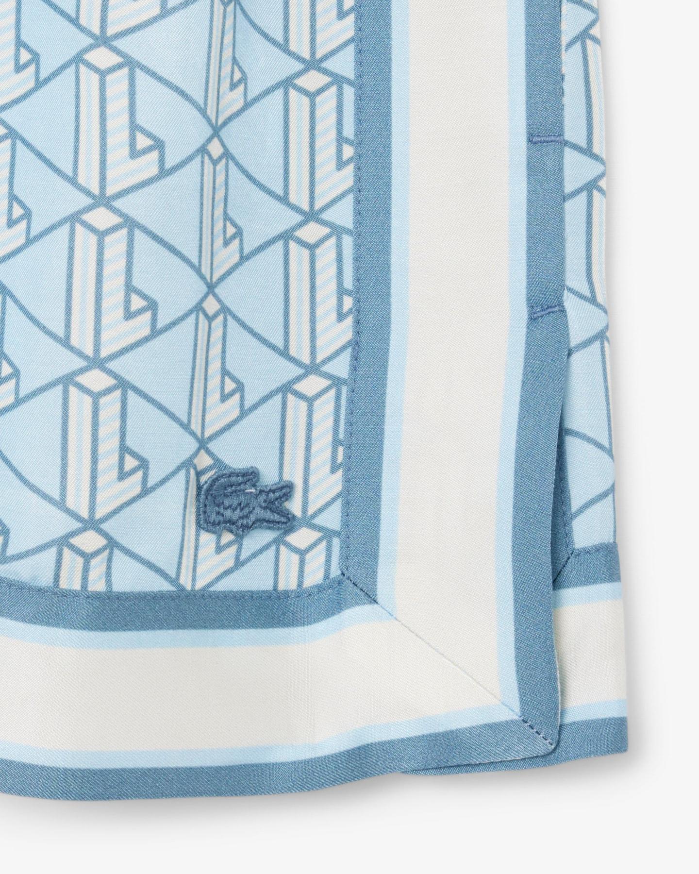 Fluid Monogram Print Shorts Product Image